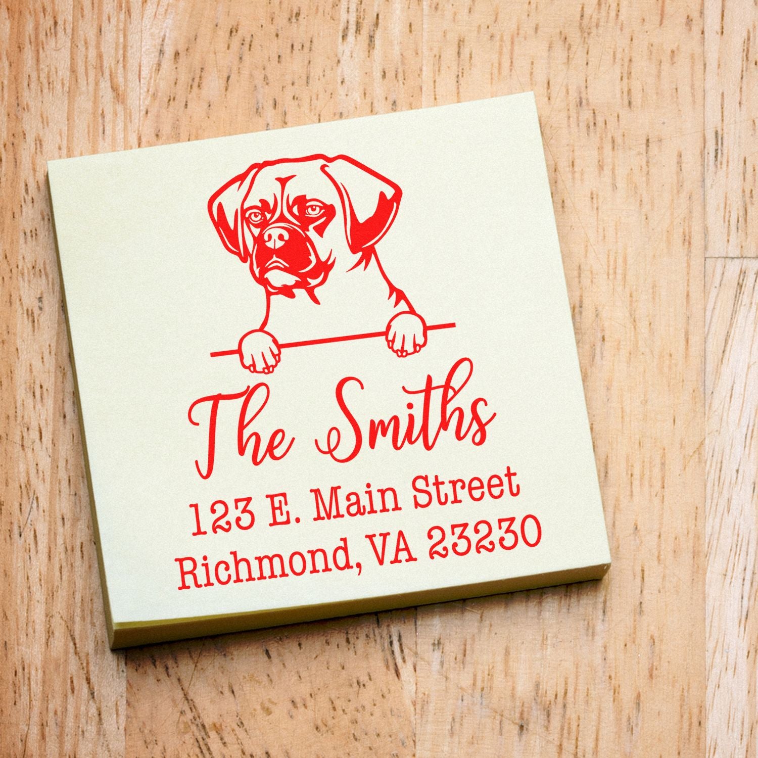PSI Pre-Inked Puggle Personalizable Home Address Stamp - Engineer Seal Stamps
