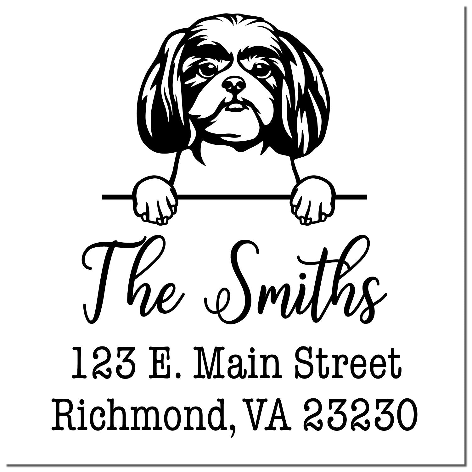 Self-Inking Shitzu Handcrafted Address Stamper - Engineer Seal Stamps