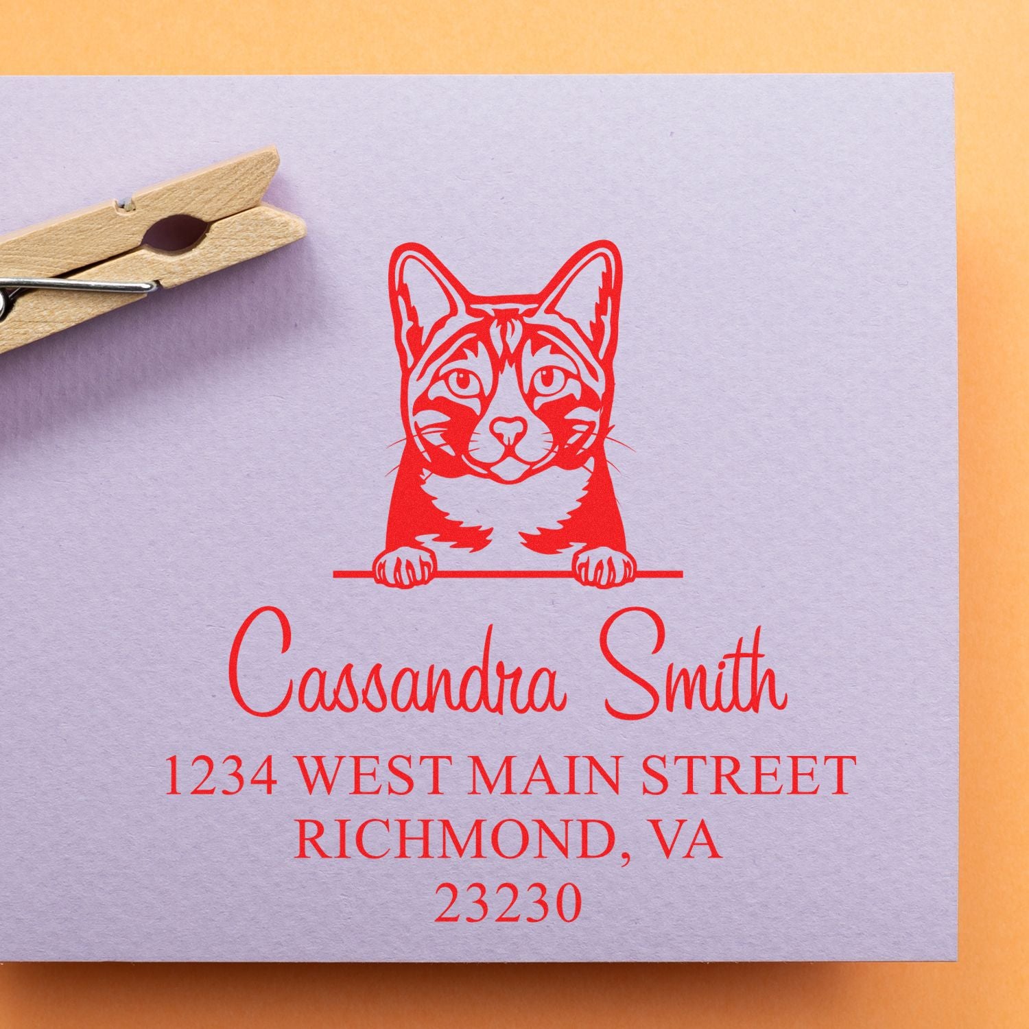 Arabian Mau Cat Custom Made Name Stamps Stamp - Engineer Seal Stamps