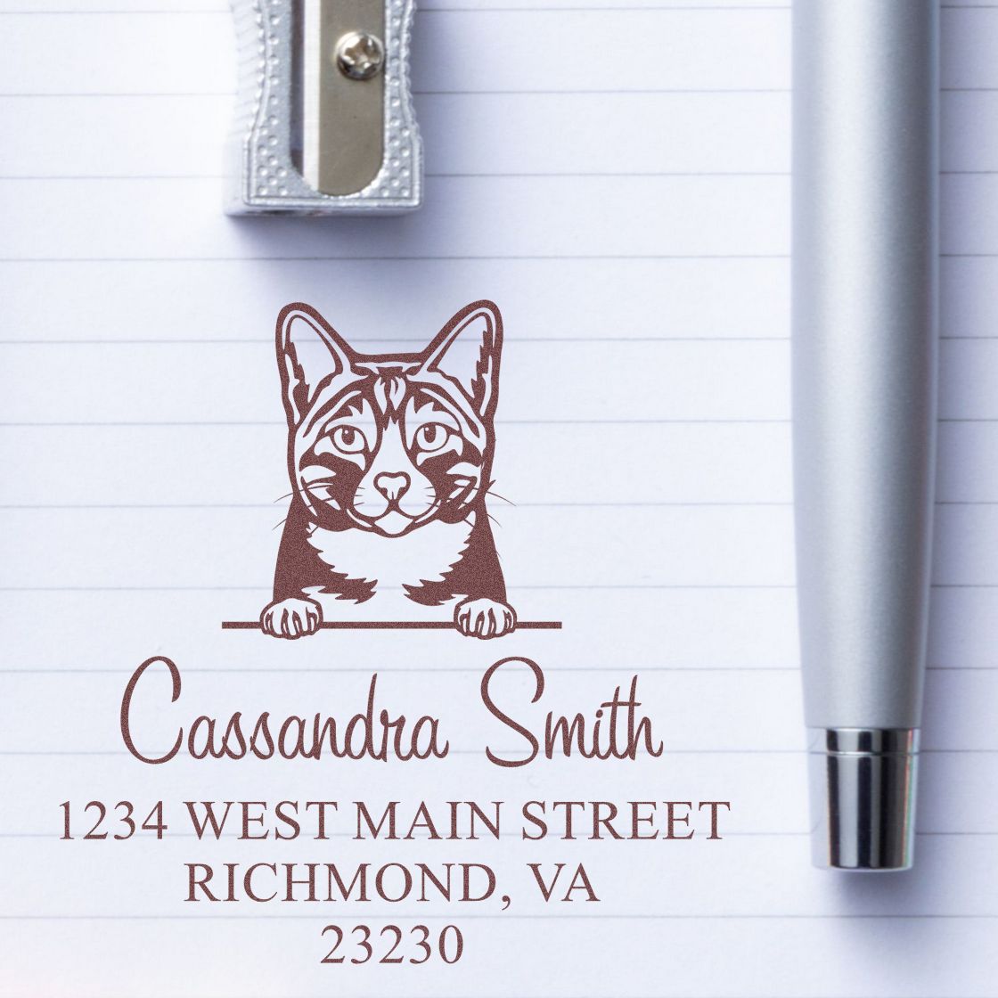 Arabian Mau Cat Custom Made Name Stamps Stamp - Engineer Seal Stamps