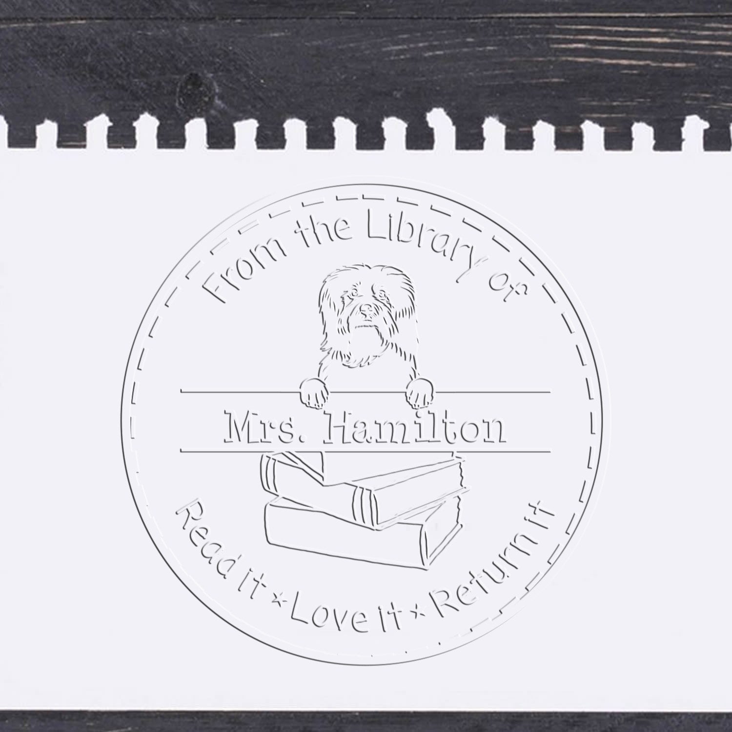 Desk Havanese Dog Custom Desk Tools Embossed Stamp - Engineer Seal Stamps