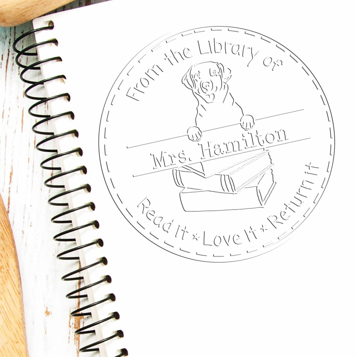 Labrador Retriever Dog Custom Classroom Gift Seal