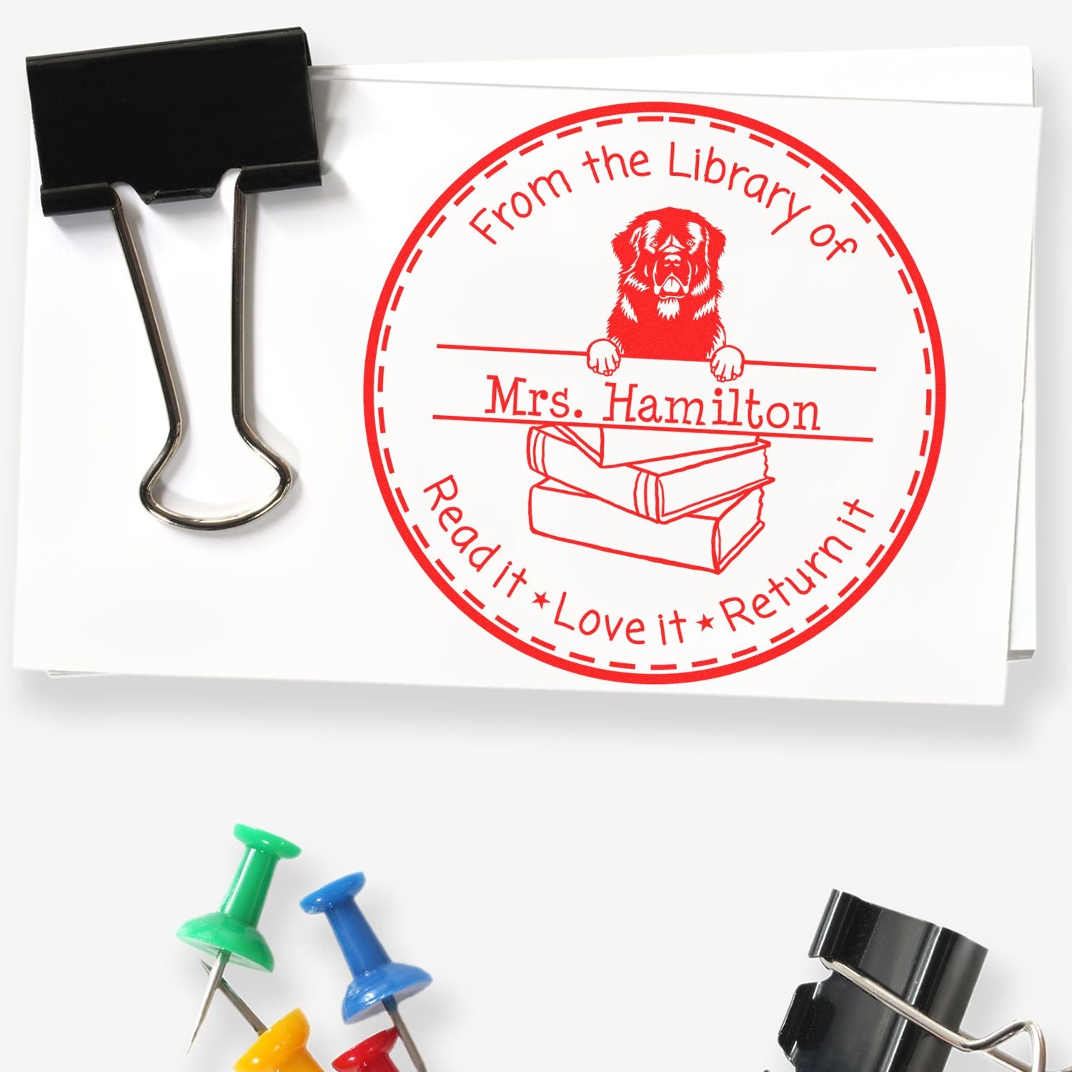 Newfoundland Custom-Made Teacher Classroom Stamp Stamp - Engineer Seal Stamps