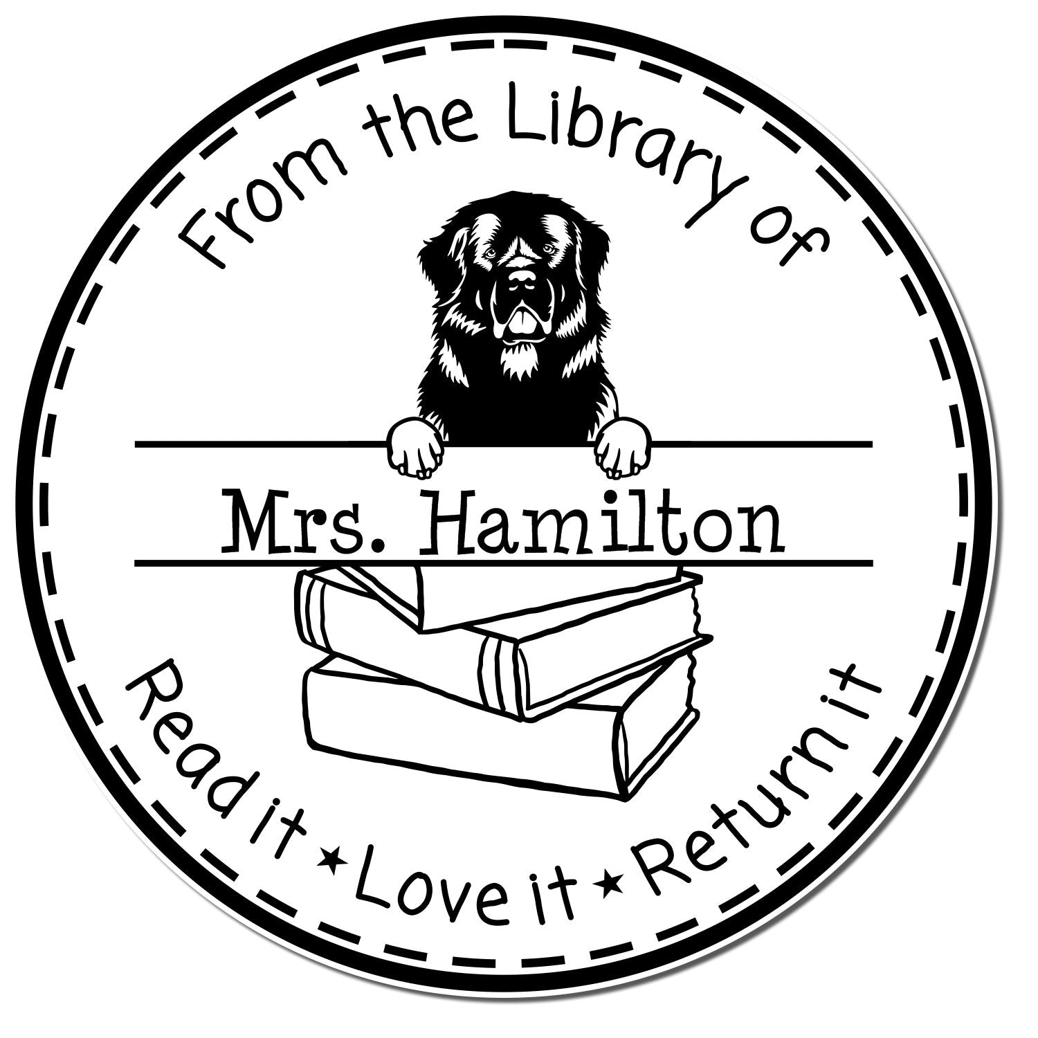 Newfoundland Custom-Made Teacher Classroom Stamp Stamp - Engineer Seal Stamps