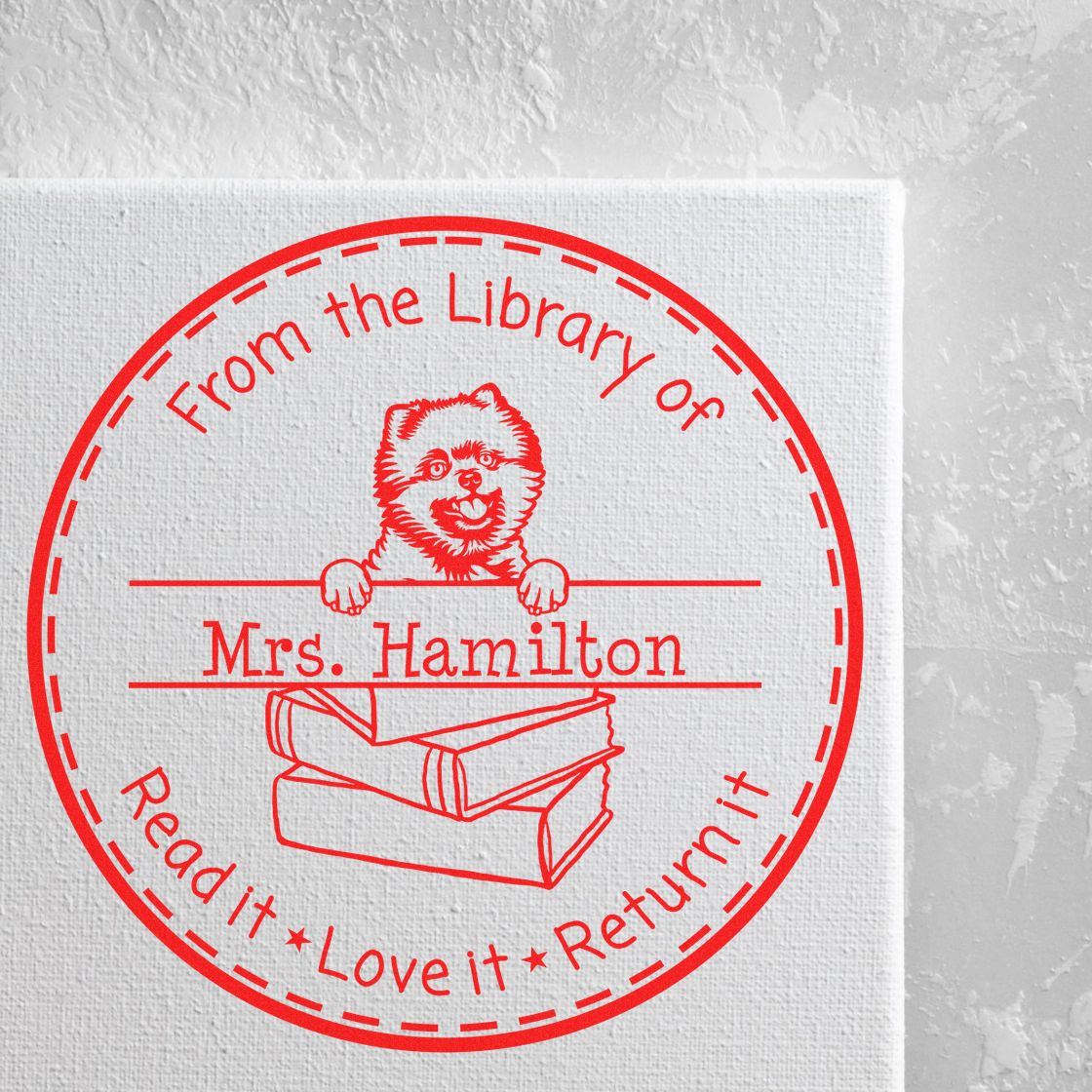 Pomeranian Custom-Made Teach Stamp - Engineer Seal Stamps