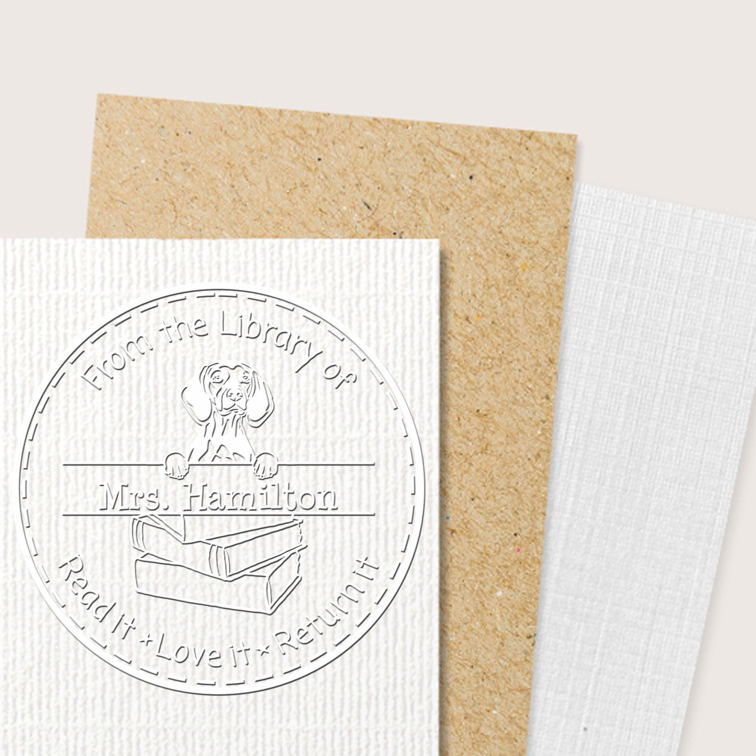 Vizslas Dog Custom School Ideas Seal Embosser - Engineer Seal Stamps