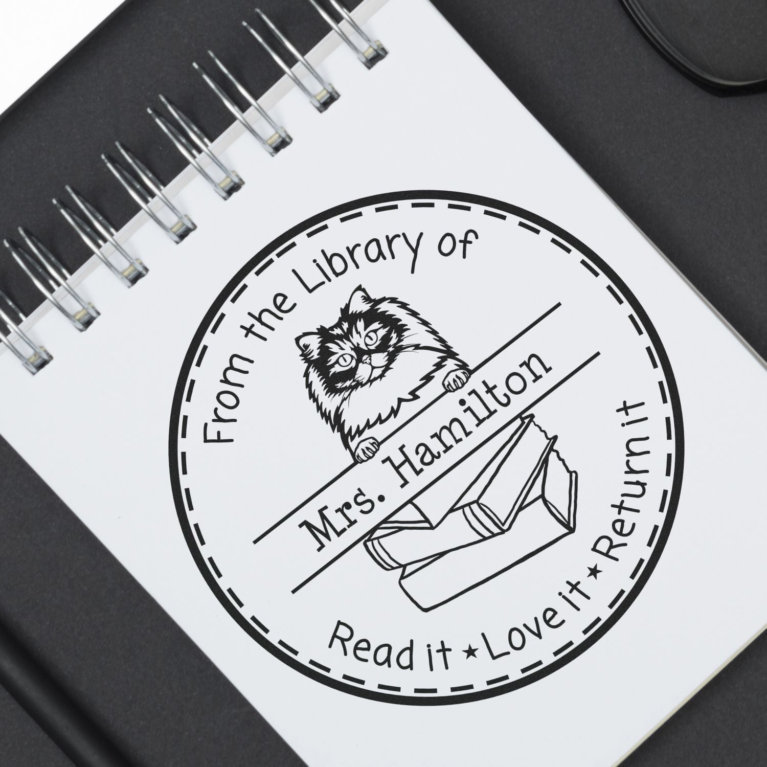 British Longhair Customized Teacher's Stamp Self-Inking - Engineer Seal Stamps