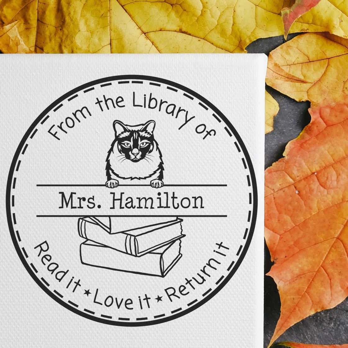 Burmese Custom-Made Read It Love It Return It Customized Stamper - Engineer Seal Stamps