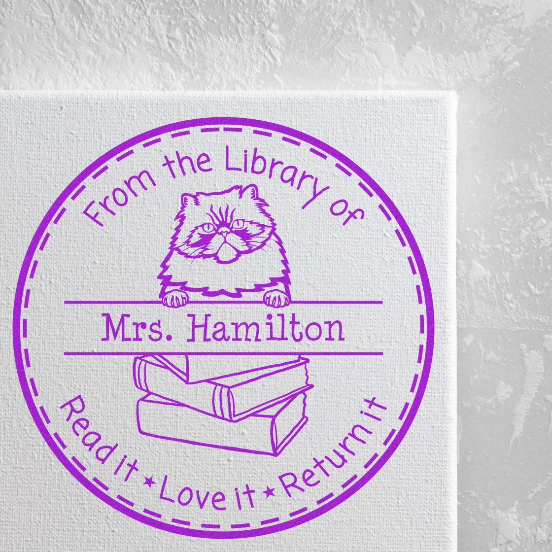 Colorpoint Persian Customized Teacher Library Stamper Self-Inking - Engineer Seal Stamps