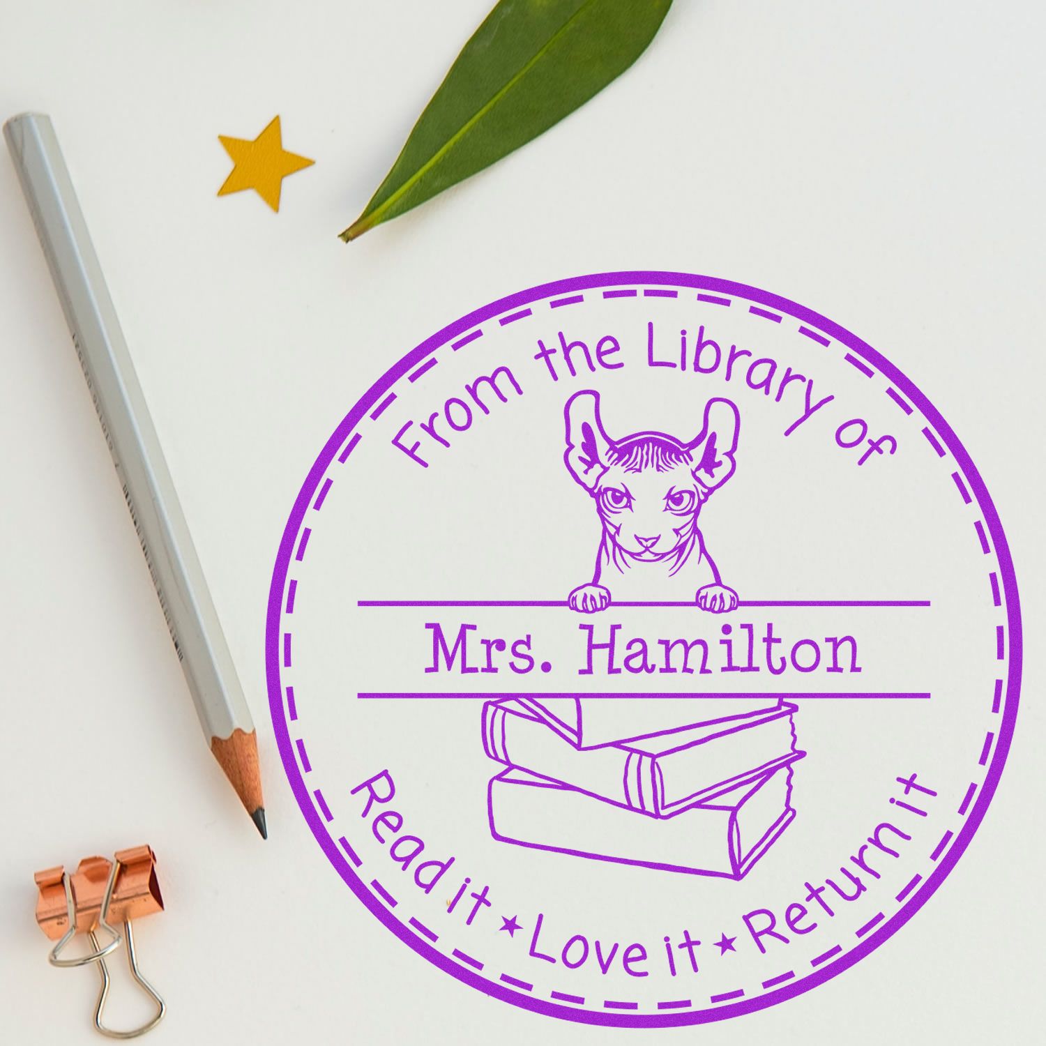 Dwelf Customized Teach Stamper Self-Inking - Engineer Seal Stamps