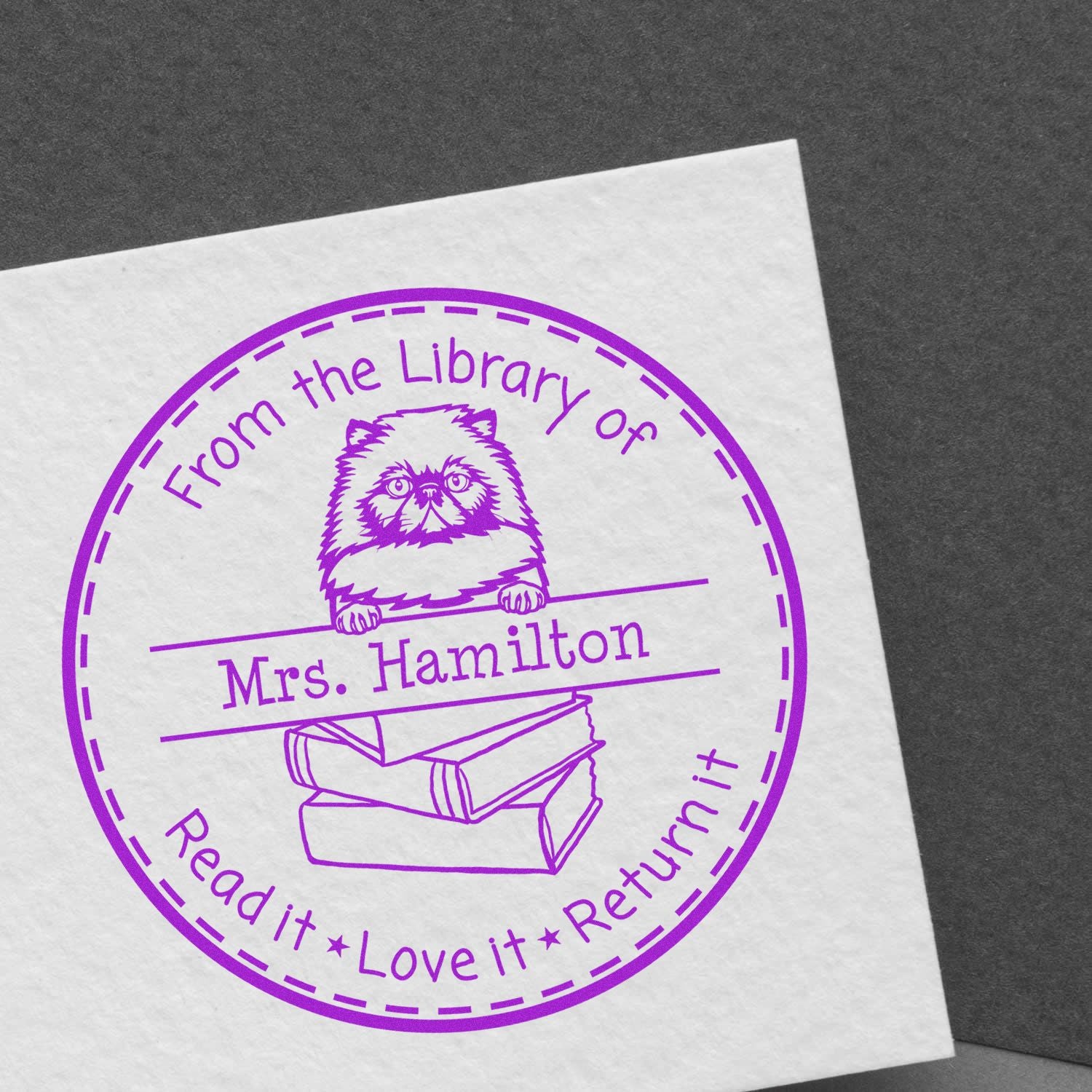 Himalayan Custom-Made Library Book Stamp - Engineer Seal Stamps