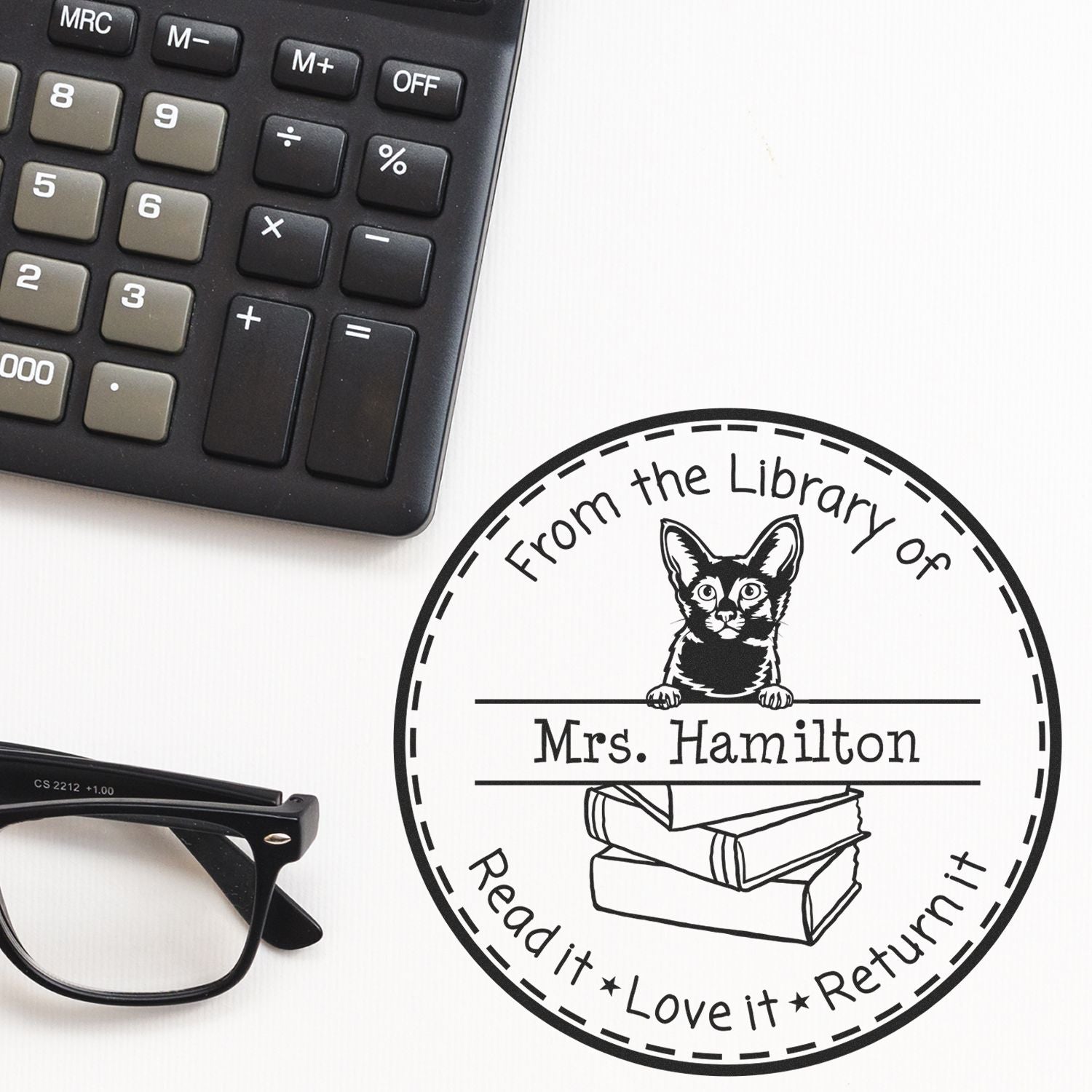 Javanese Custom-Made Librarian Stamper - Engineer Seal Stamps