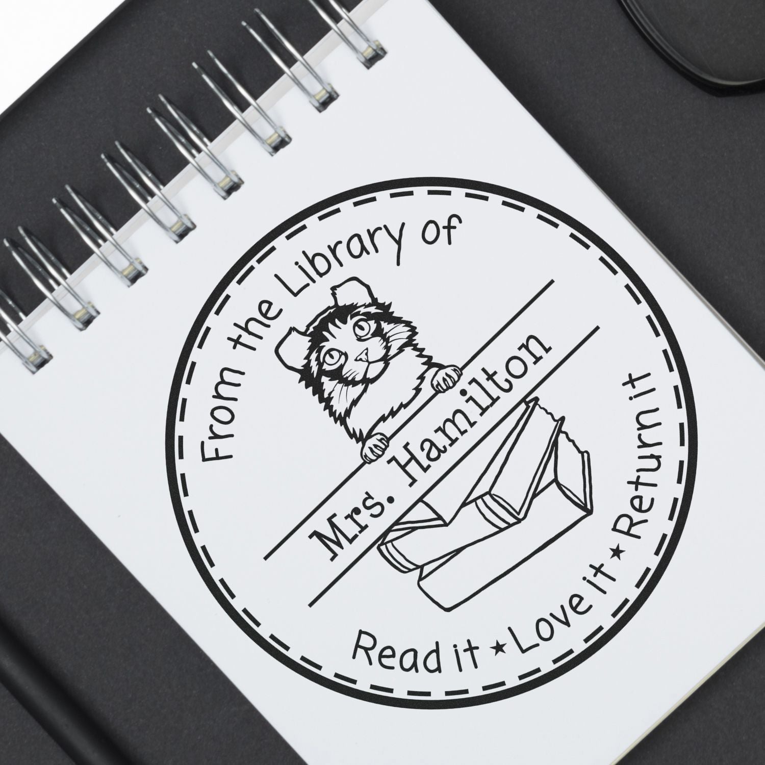 Kinkalow Customized Read It Love It Return It Stamper Self-Inking - Engineer Seal Stamps