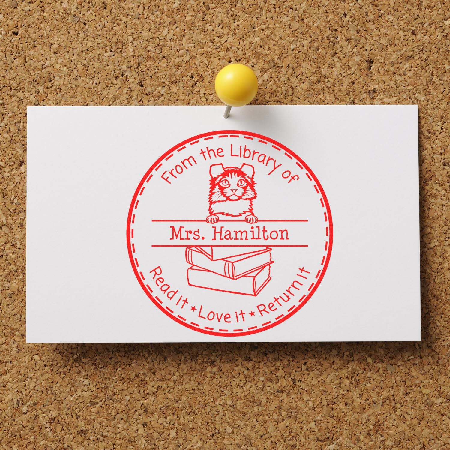Kinkalow Custom-Made Librarian Stamp - Engineer Seal Stamps