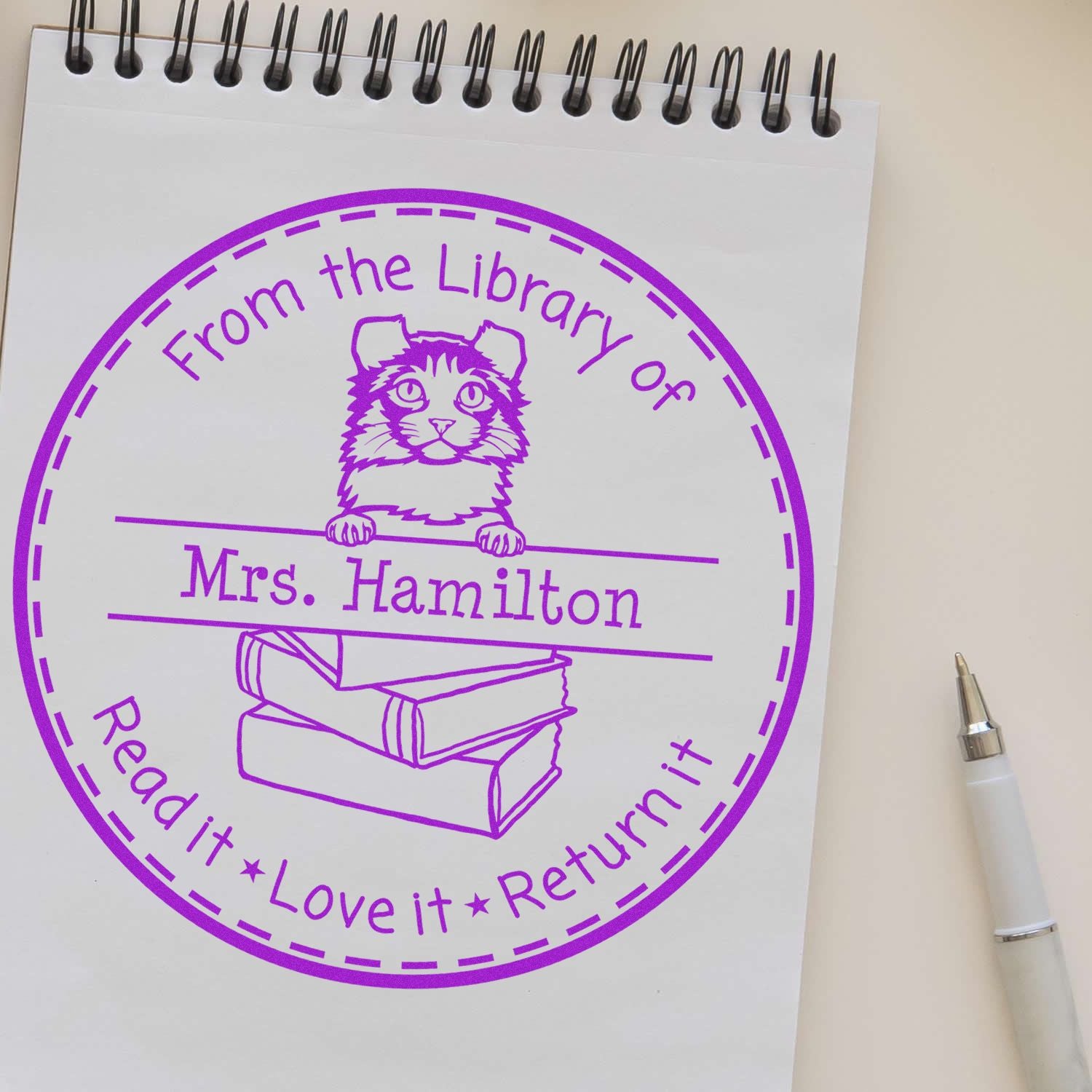 Kinkalow Custom-Made Librarian Stamp - Engineer Seal Stamps