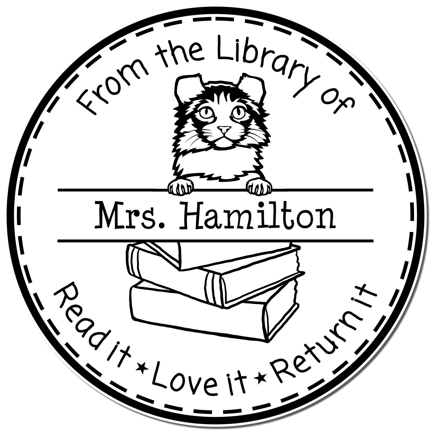 Kinkalow Custom-Made Librarian Stamp - Engineer Seal Stamps