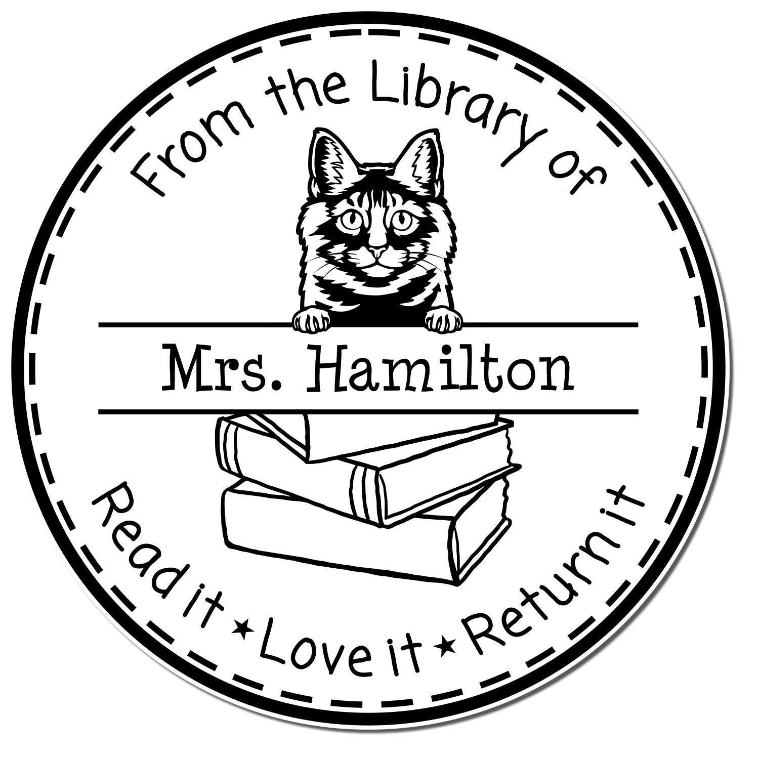 Kurilian Bobtail Custom-Made Learning Enthusiast Stamper - Engineer Seal Stamps