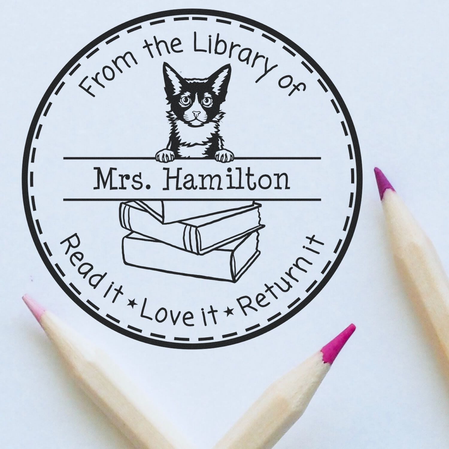 Laperm Custom-Made Learning Enthusiast Stamp - Engineer Seal Stamps