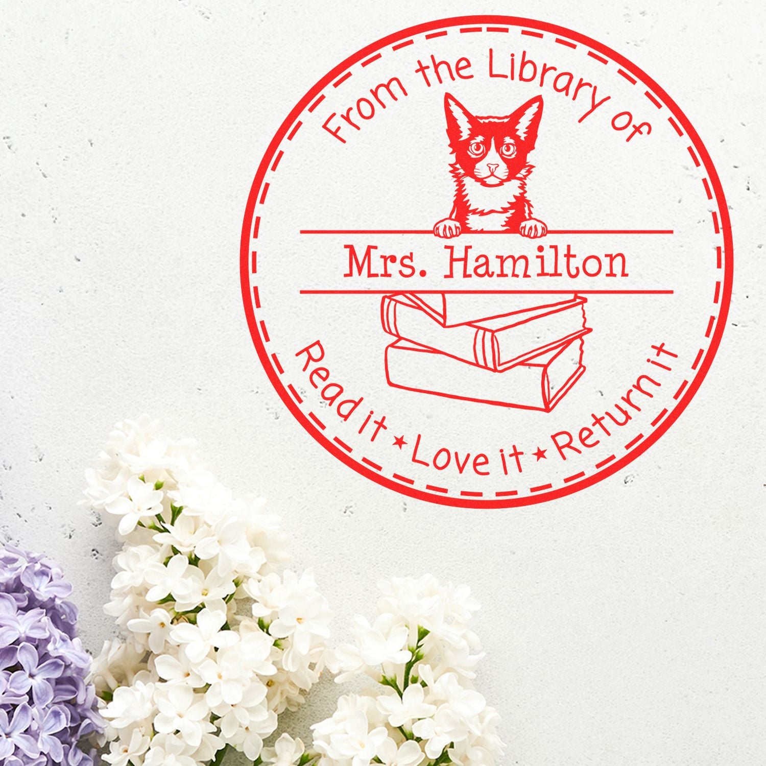 Laperm Custom-Made Learning Enthusiast Stamp - Engineer Seal Stamps