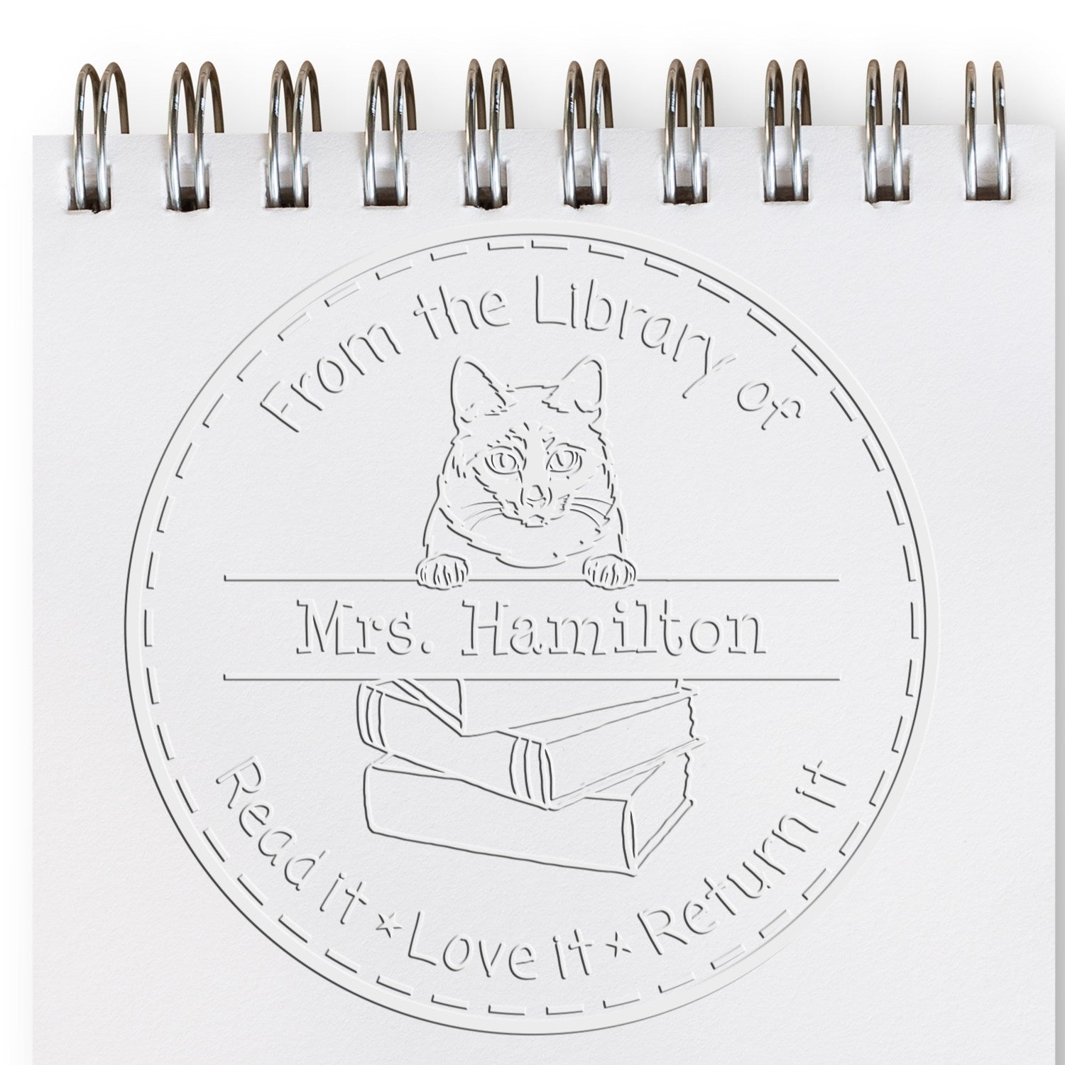 Mekong Bobtail Cat Custom Book Reminder Seal