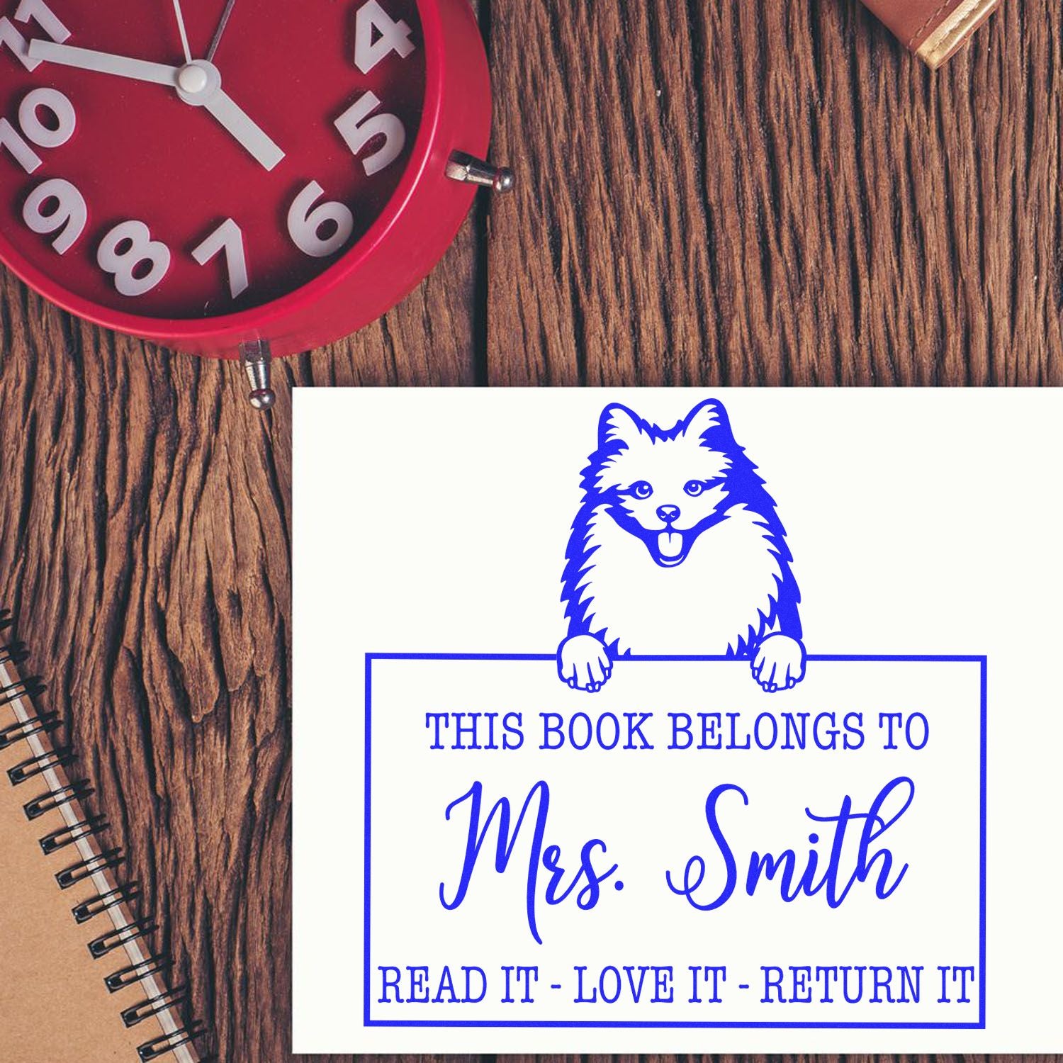 American Eskimo Personalized Pet Bookplate? Stamp - Engineer Seal Stamps