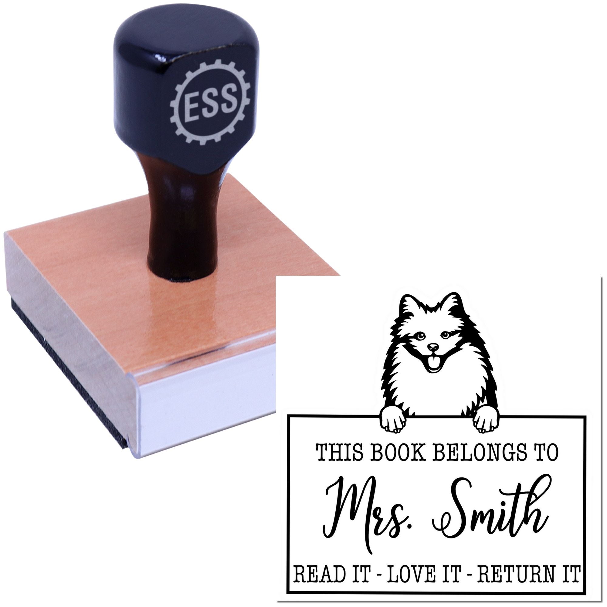 American Eskimo Personalized Pet Bookplate? Stamp - Engineer Seal Stamps