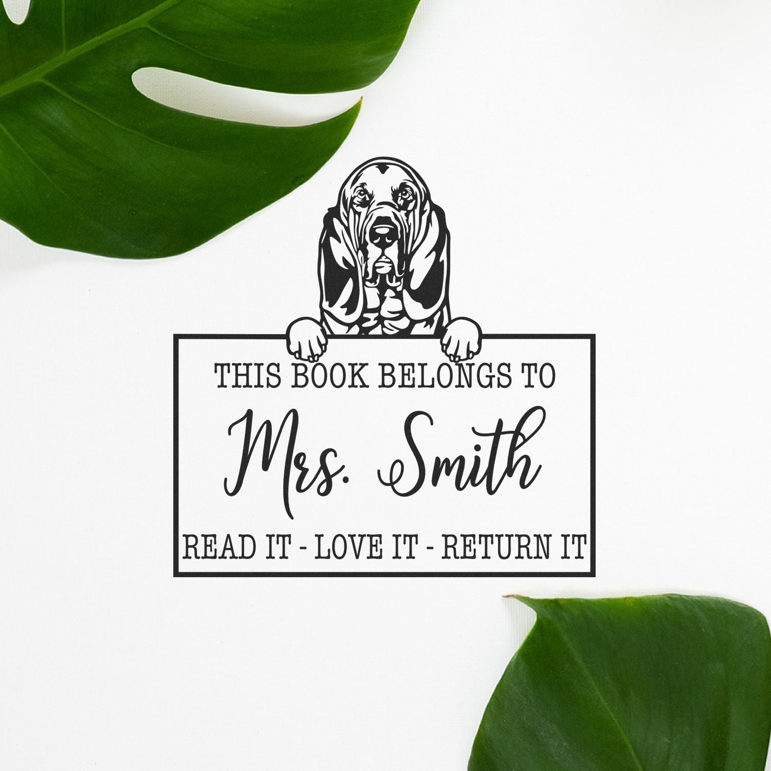 Bloodhounds Custom Made Pet Book Stamp - Engineer Seal Stamps