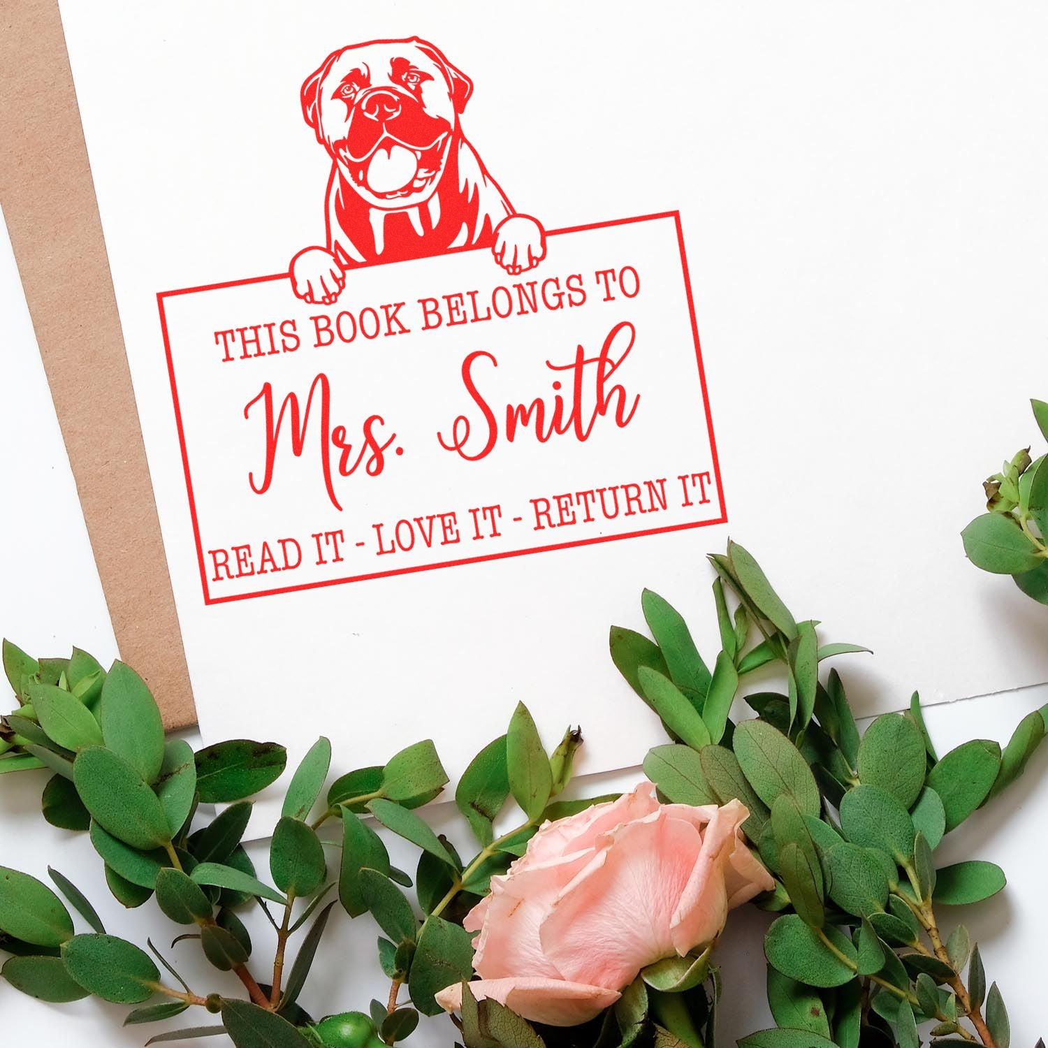 Bullmastiffs Customizable Stamp - Engineer Seal Stamps