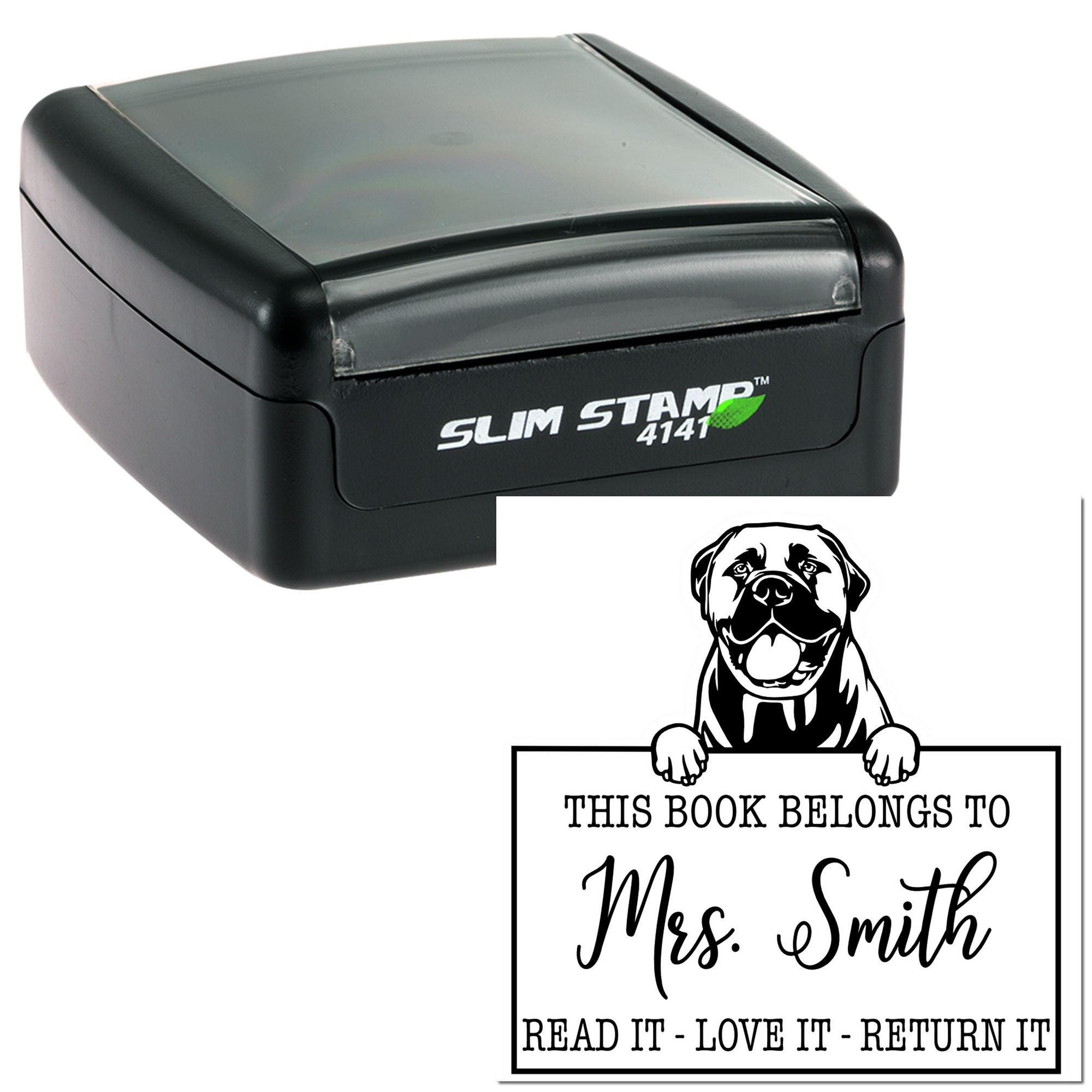 Personalized For Educational Use Stamp with Bullmastiffs Dog - Engineer Seal Stamps