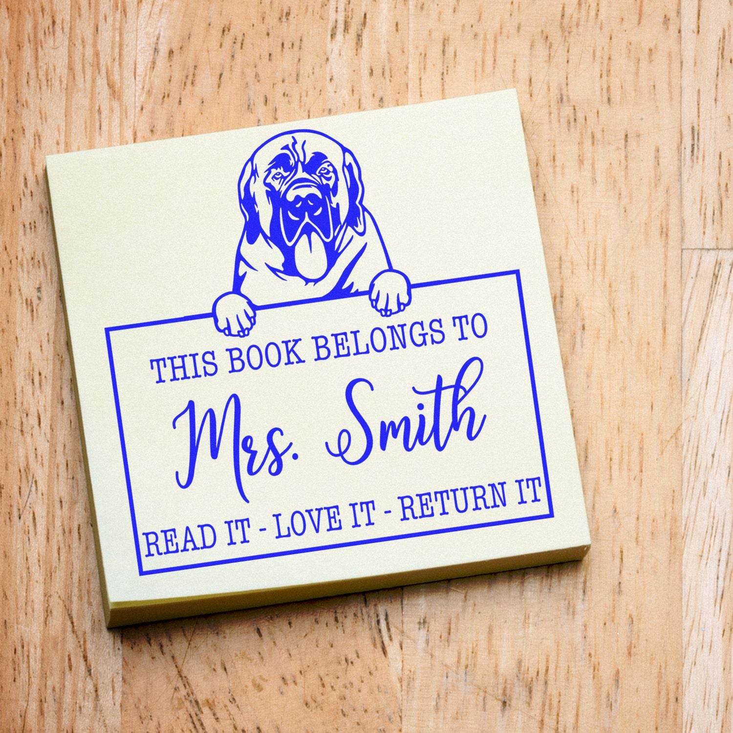 Mastiffs Customized Dog Library Stamp - Engineer Seal Stamps