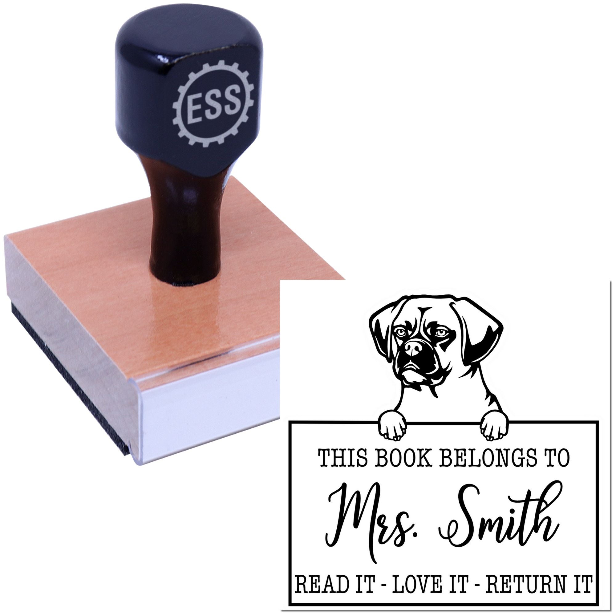 Puggle Customized Pet Library Stamp - Engineer Seal Stamps