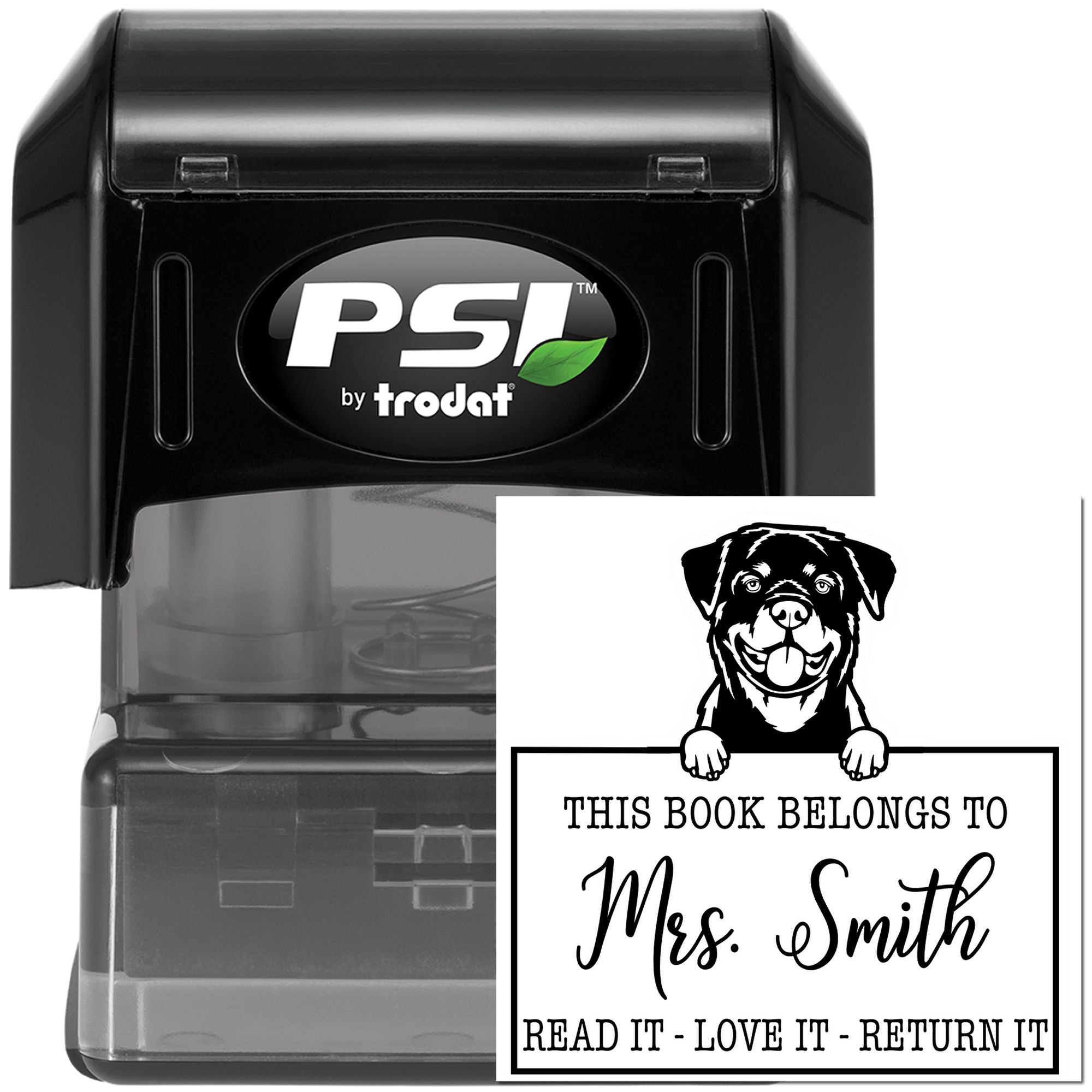 Customizable School Ideas Stamp with Rottweiler - Engineer Seal Stamps
