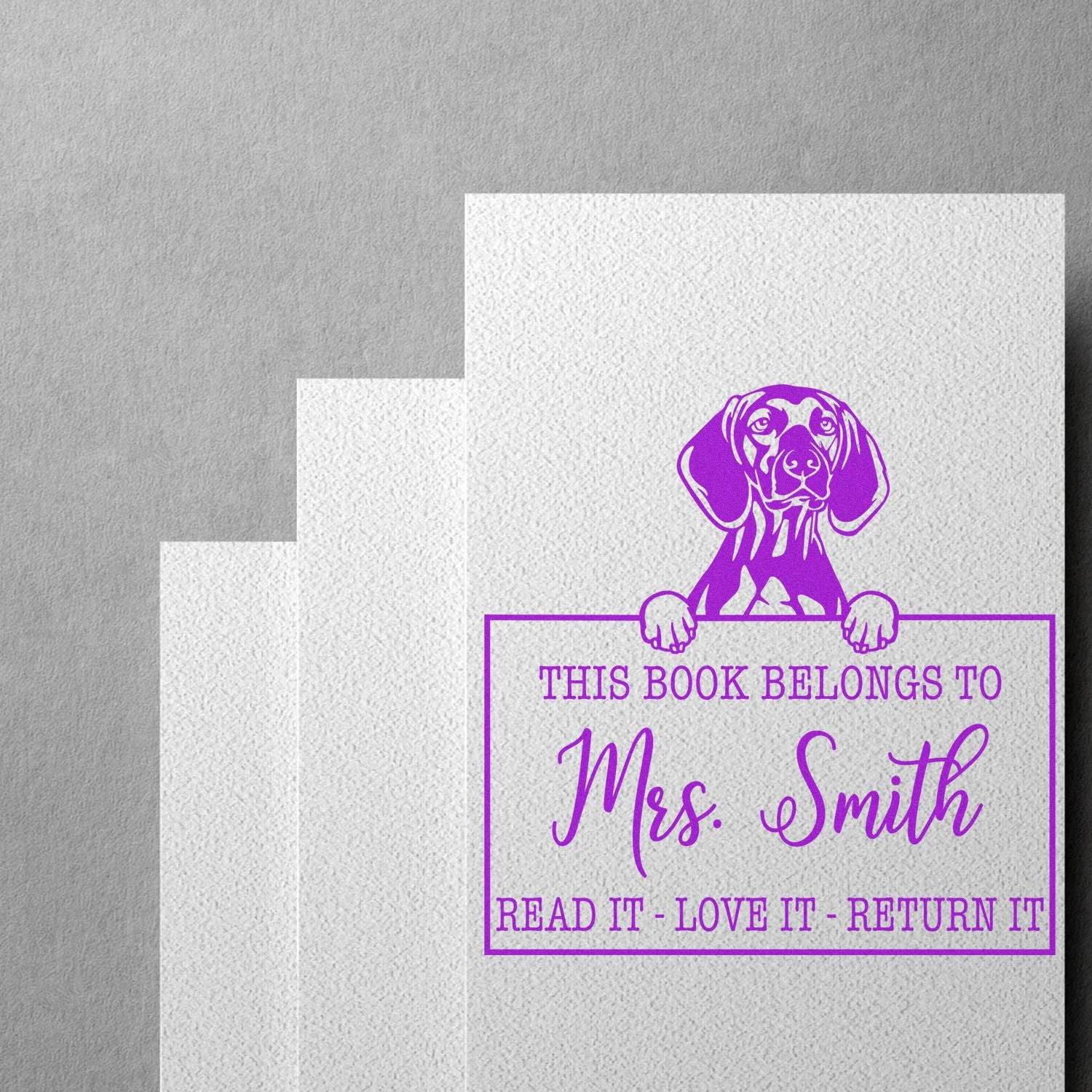 Vizslas Custom Made Dog-Themed Love It Return It Stamp - Engineer Seal Stamps