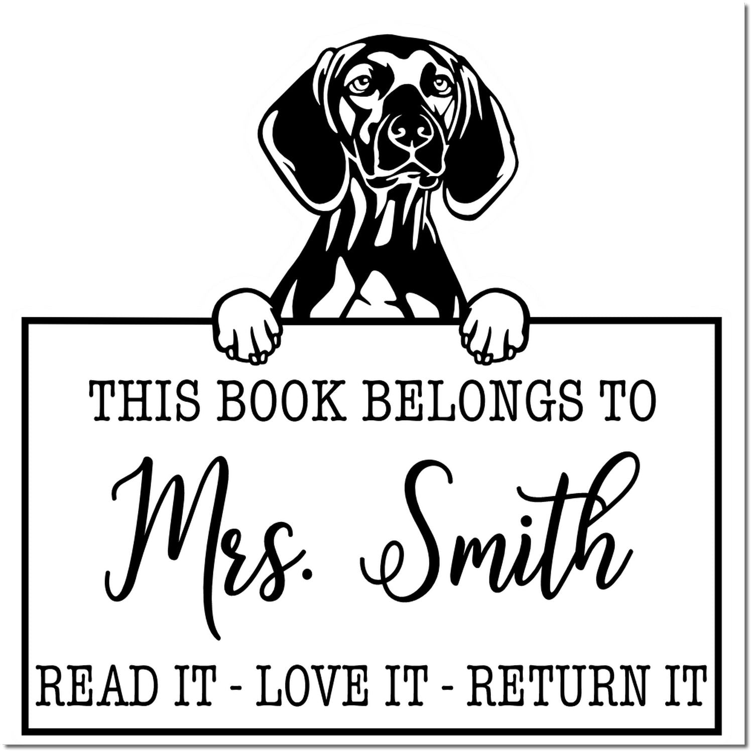 Vizslas Personalized Stamp - Engineer Seal Stamps