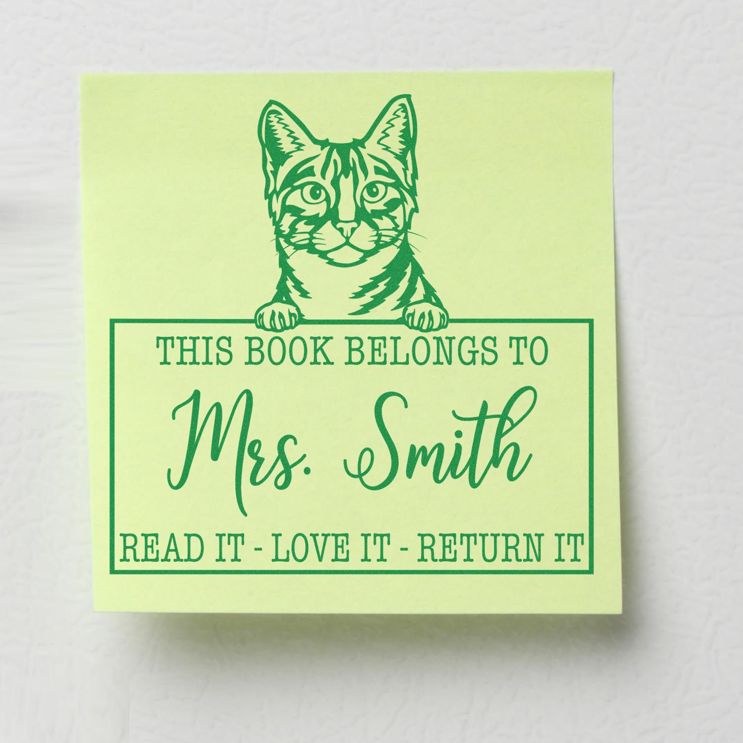 Egyptian Mau Cat Custom Teacher Design Stamp - Engineer Seal Stamps