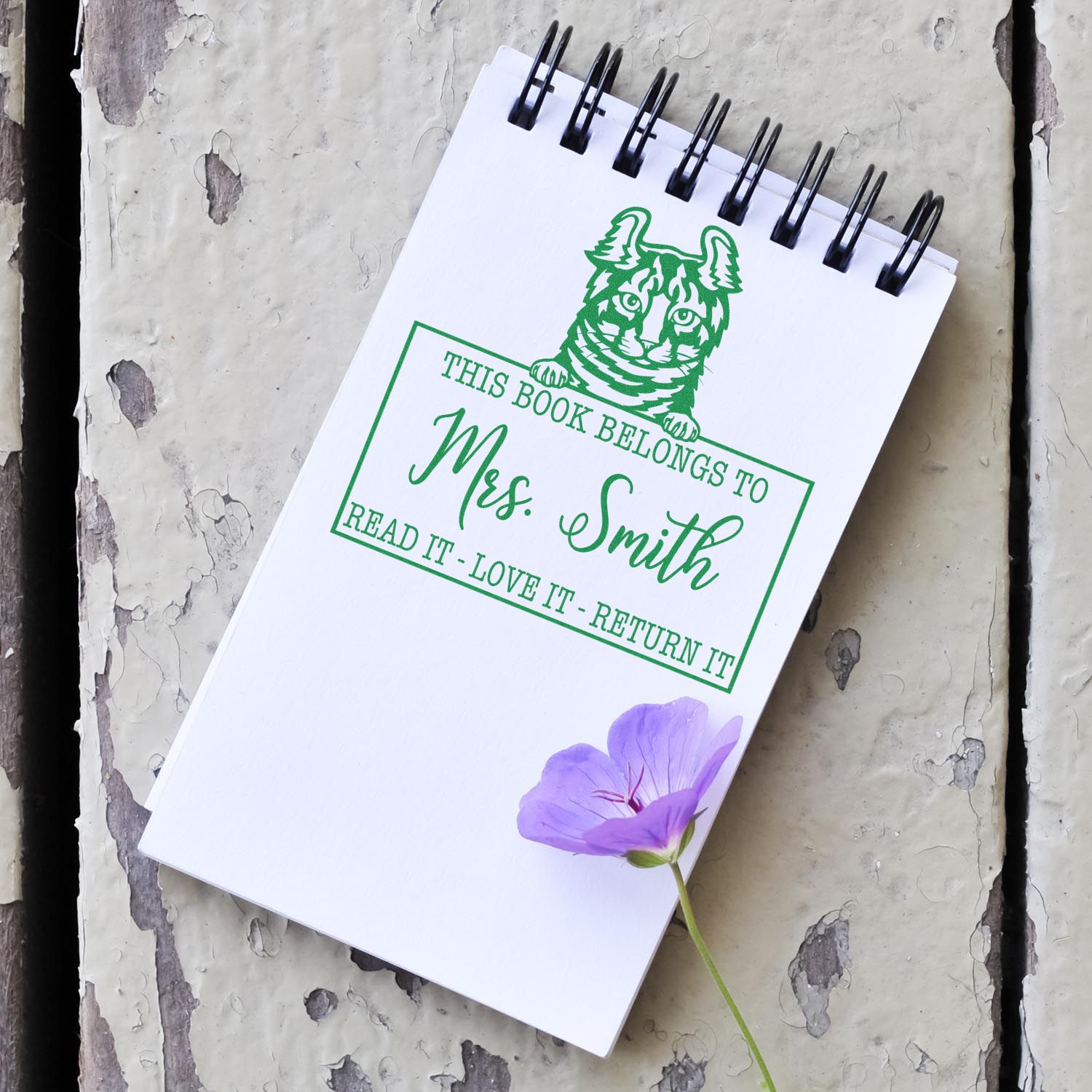 Highlander Personalizable Cat Book Stamp - Engineer Seal Stamps