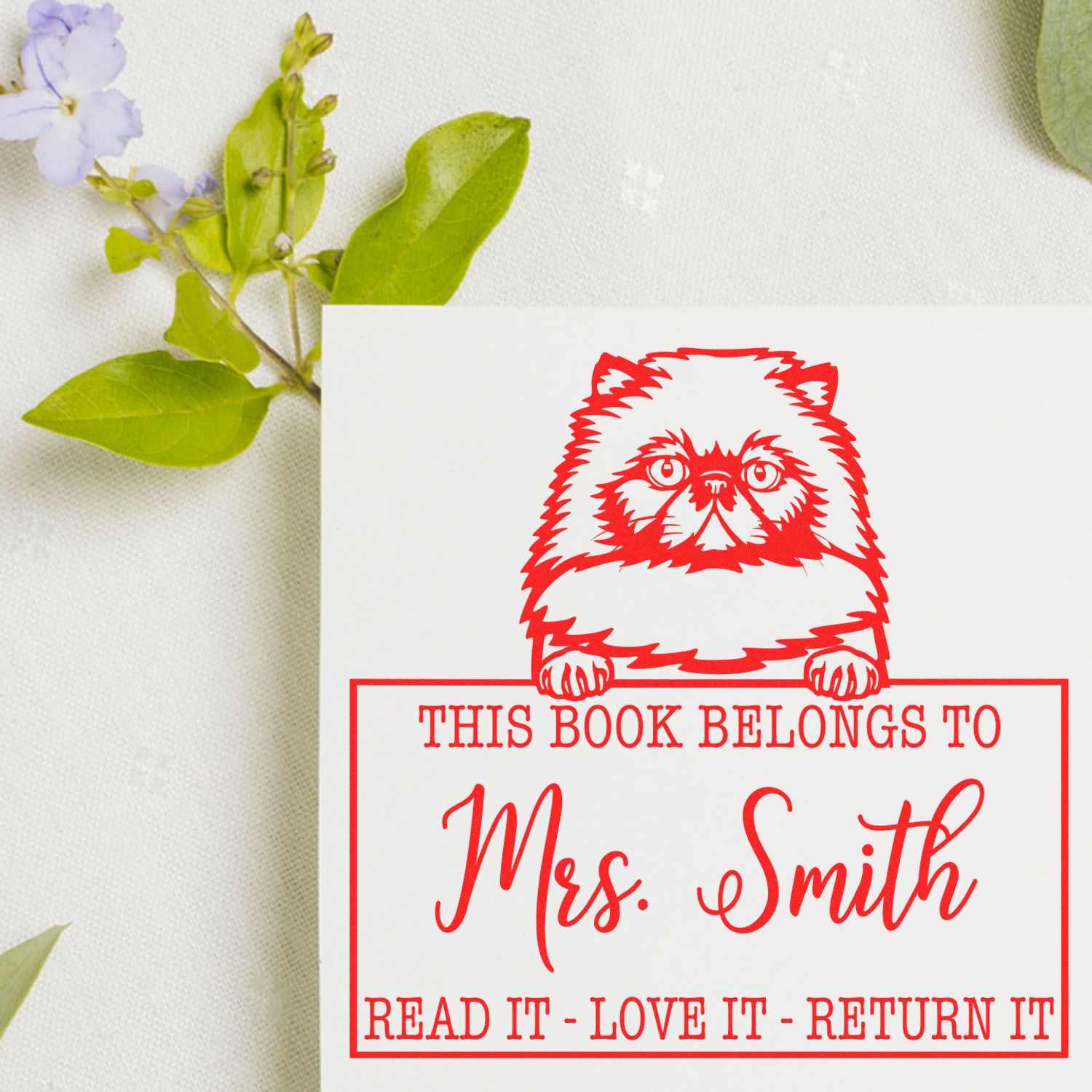 Himalayan Cat Custom Classroom Supplies Stamp - Engineer Seal Stamps