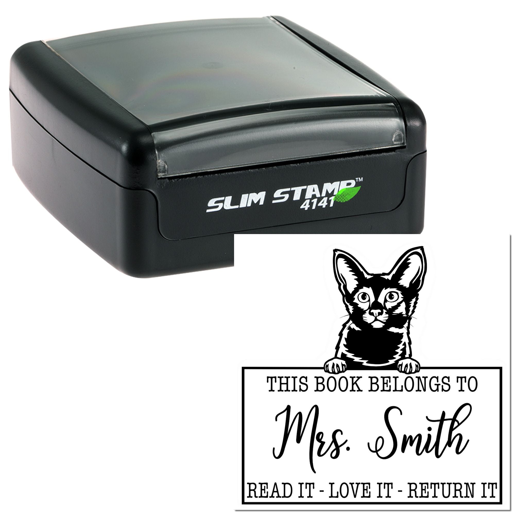 Custom Reading Stamp with Javanese Cat - Engineer Seal Stamps