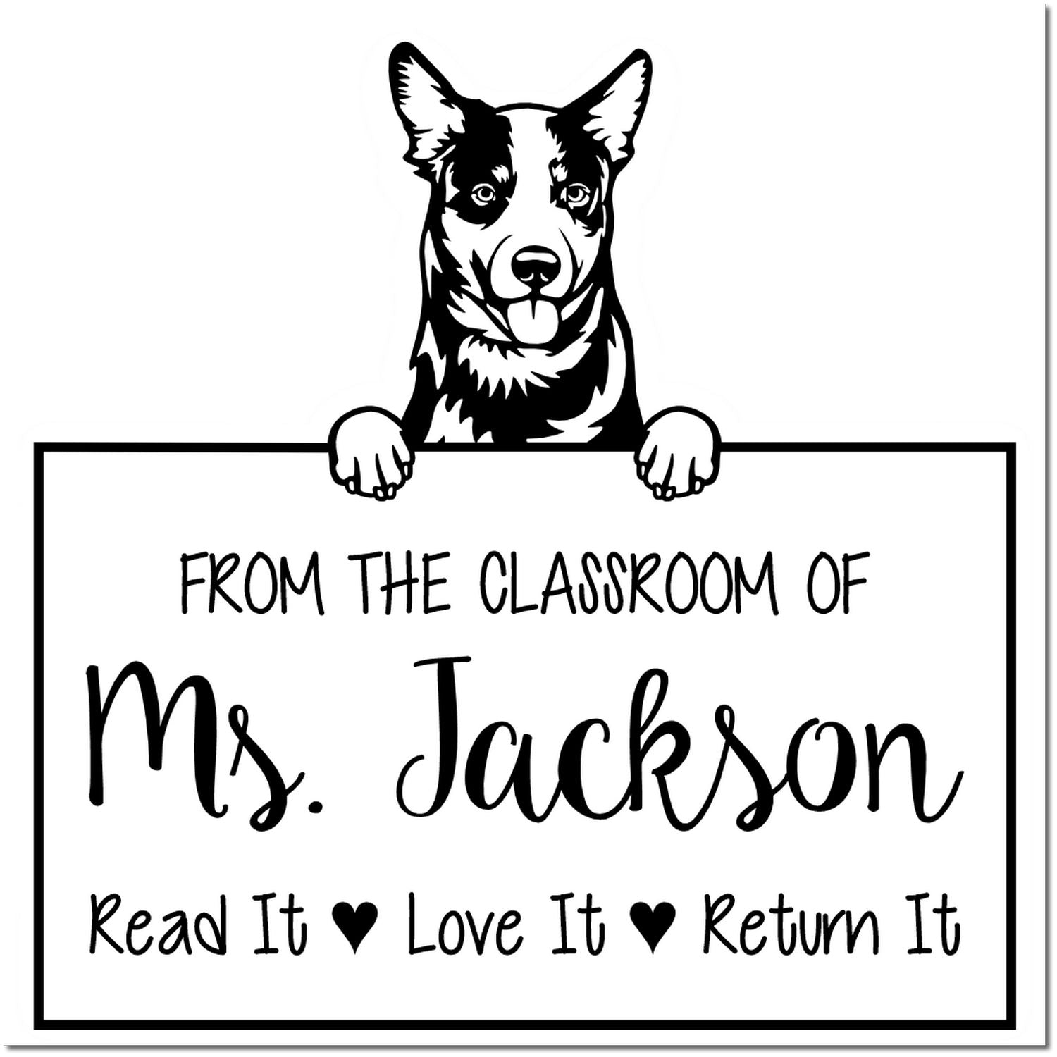 Australian Cattle Custom Book Circulation Stamp - Engineer Seal Stamps