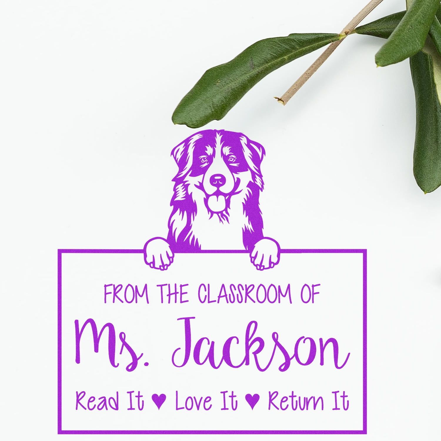 Slim Bernese Mountain Customized Private Library Stamp Self-Inking - Engineer Seal Stamps