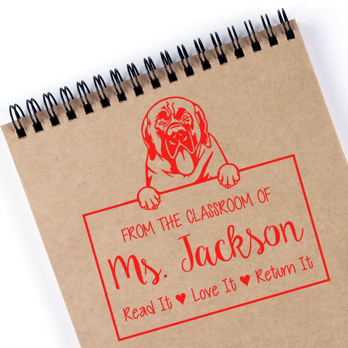 Mastiff Customizable Return To Library Stamp Self-Inking - Engineer Seal Stamps