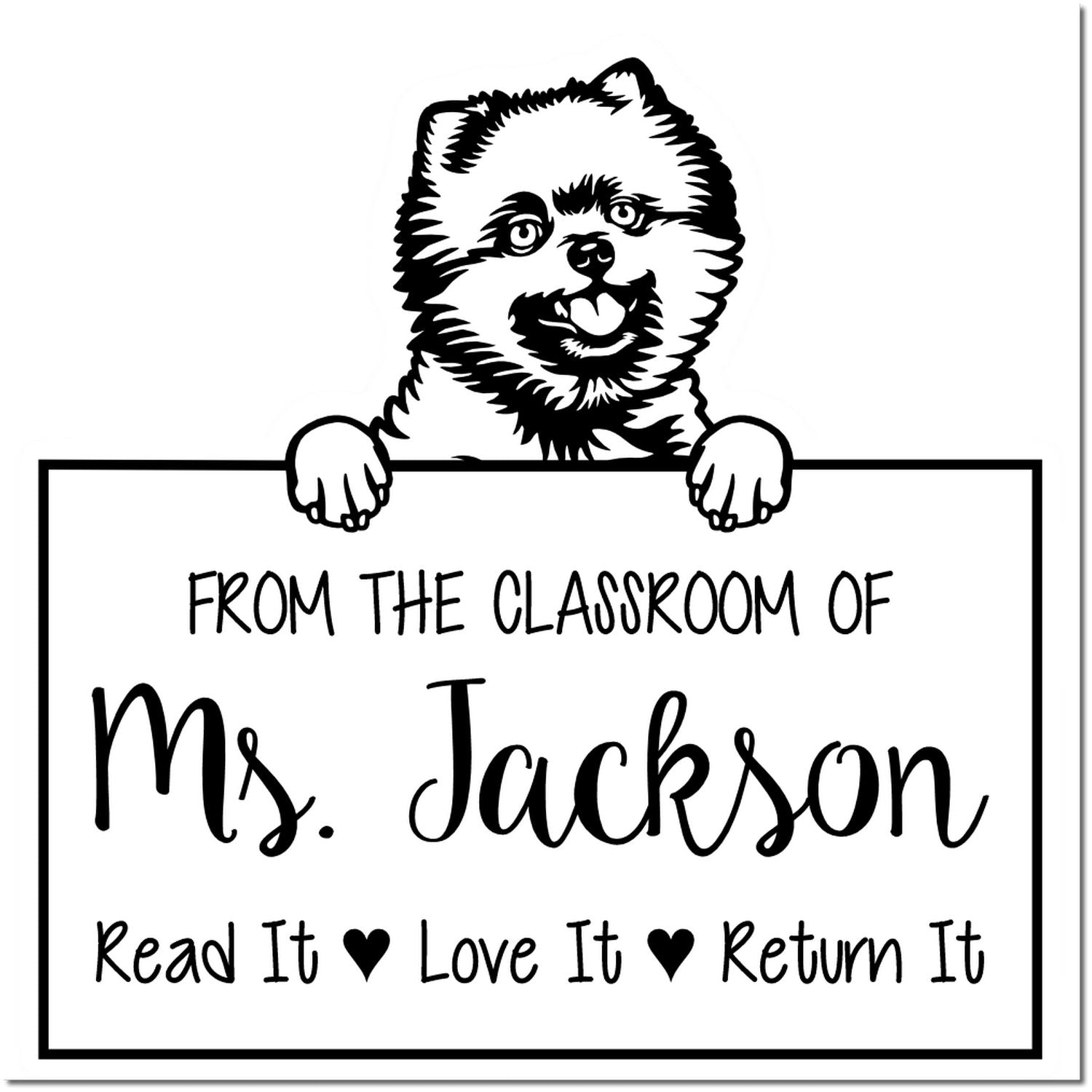 Pomeranian Customized Book Collection Stamp Self-Inking - Engineer Seal Stamps