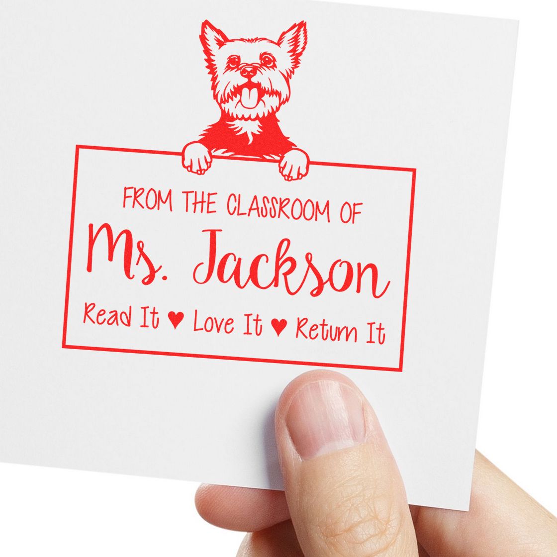 Yorkie Customized Name For Books Stamp Self-Inking - Engineer Seal Stamps