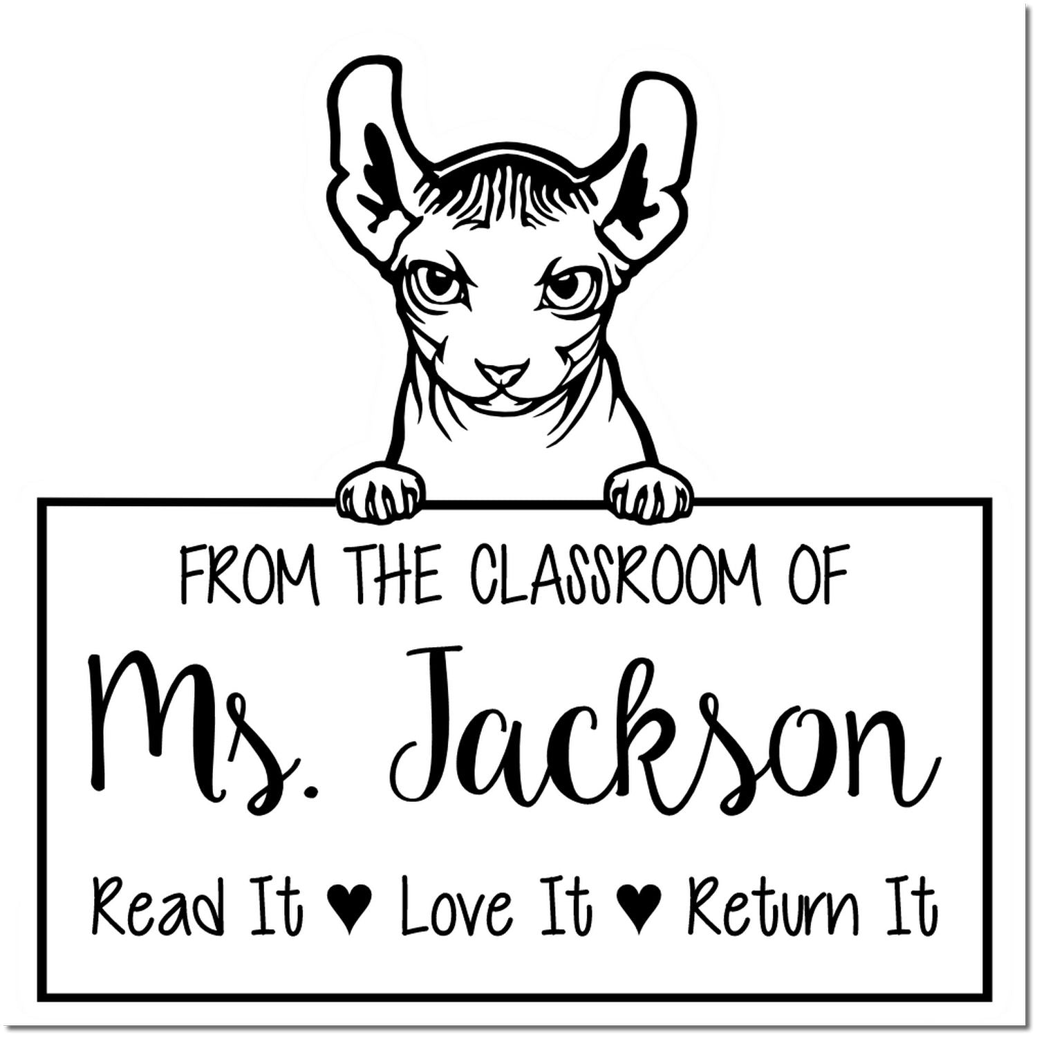 Dwelf Cat-Themed Homework Hero Stamper - Engineer Seal Stamps