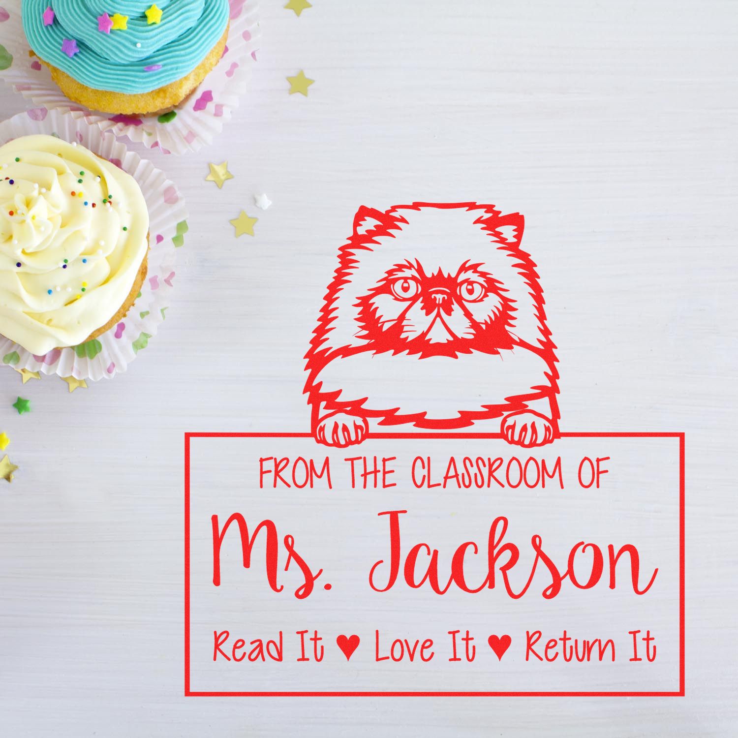 Himalayan Cat-Themed From The Classroom Of Stamp - Engineer Seal Stamps