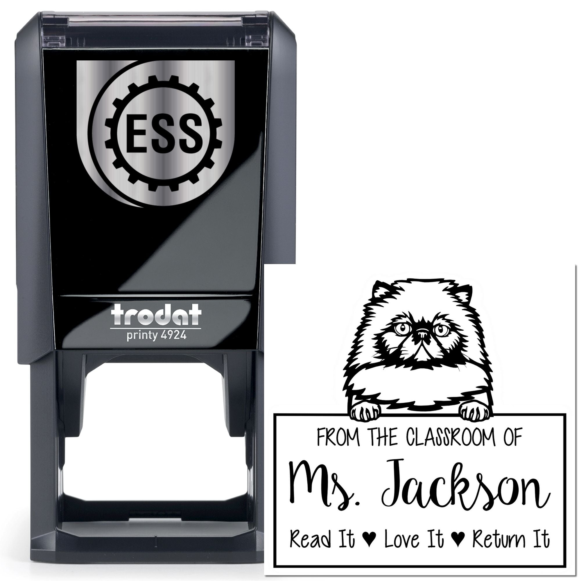 Himalayan Cat-Themed From The Classroom Of Stamp - Engineer Seal Stamps