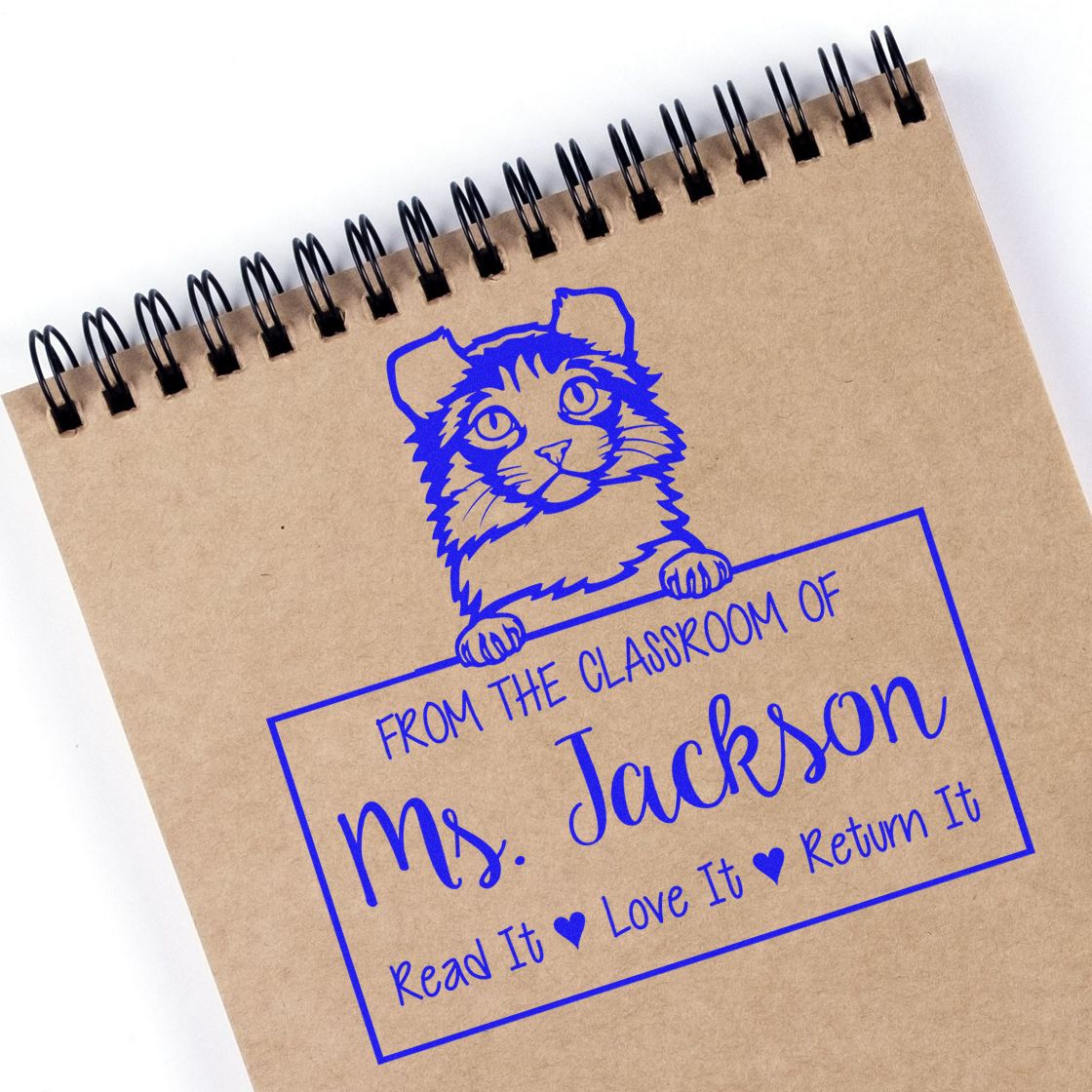 Customized For Teachers Stamp with Kinkalow Cat - Engineer Seal Stamps