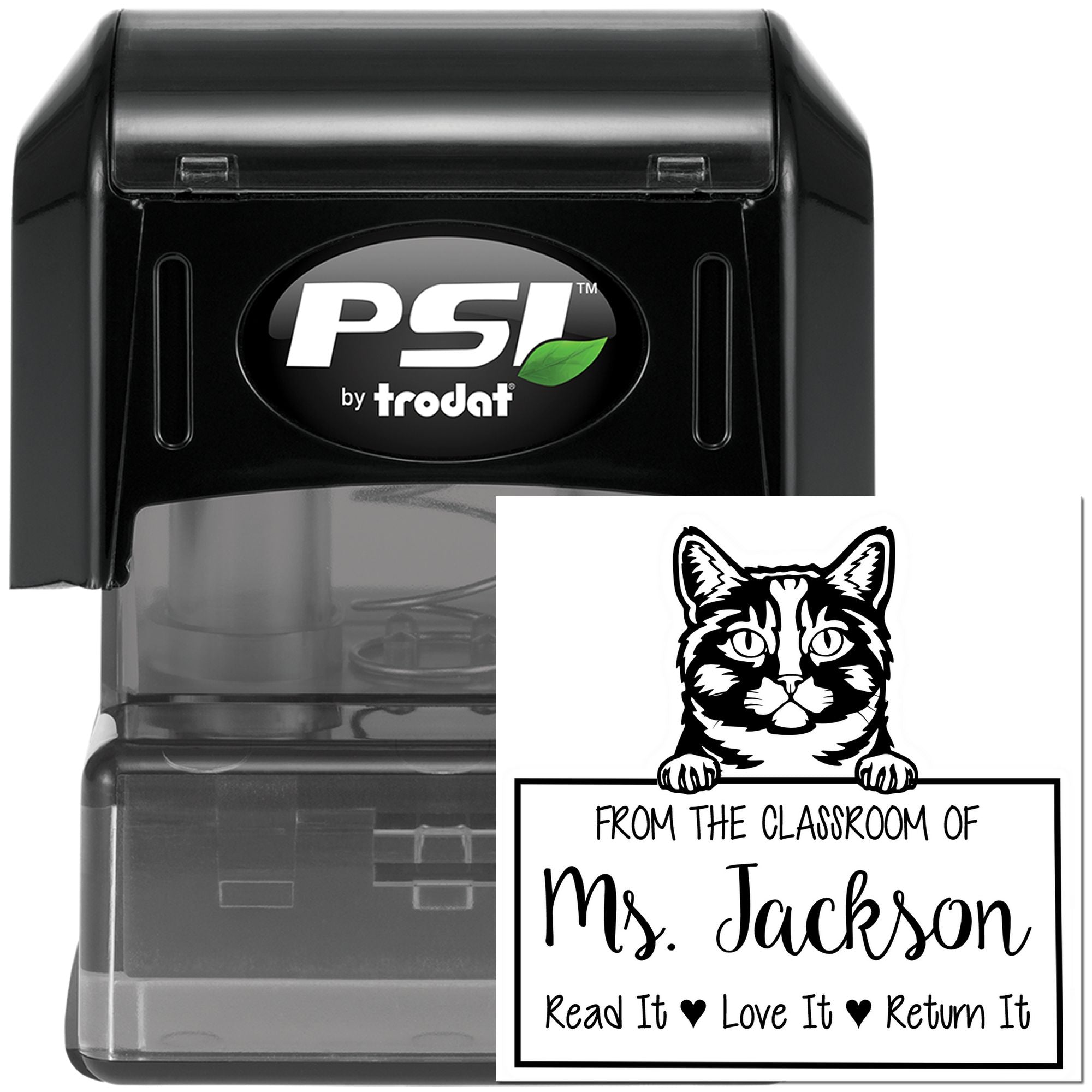 Customized For Classroom Use Stamp with Munchkin Cat - Engineer Seal Stamps