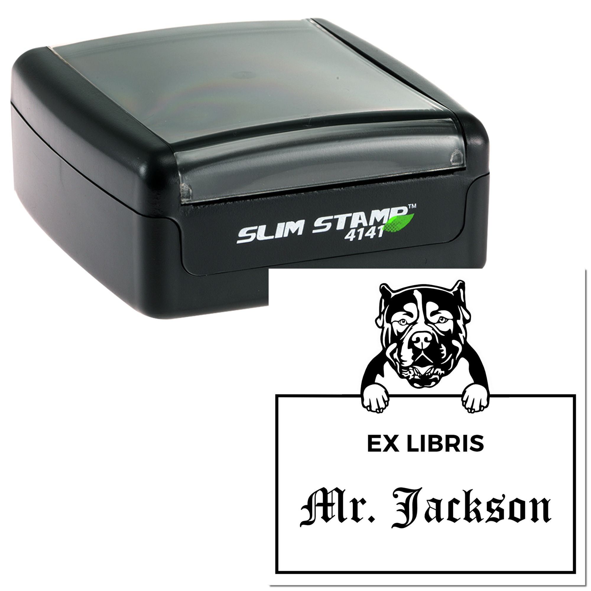 American Bulldog Custom-Made Ex Libris Classroom Stamper - Engineer Seal Stamps