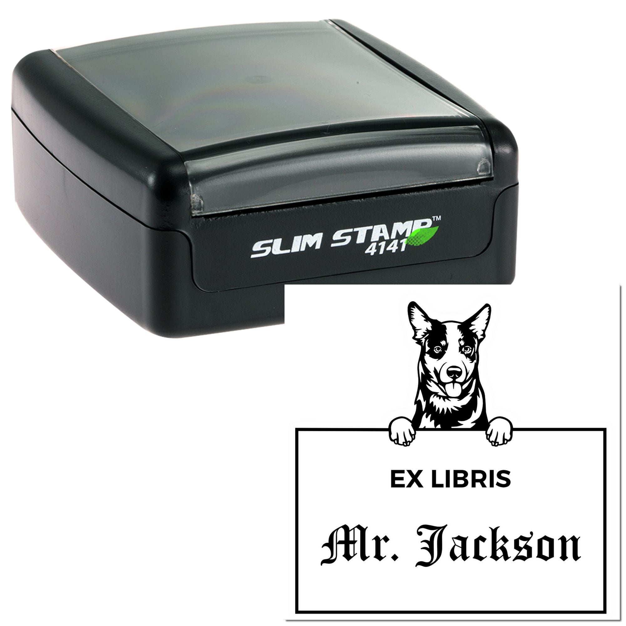 Australian Cattle Custom-Made Ex Libris Book Stamper - Engineer Seal Stamps